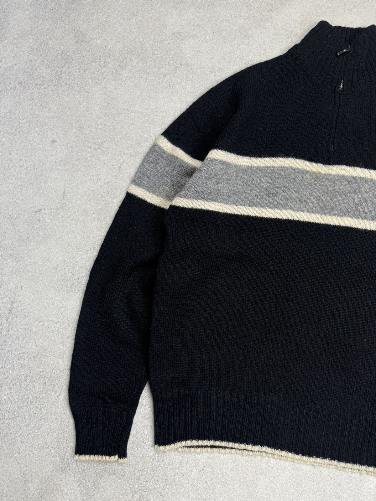 Gap Vintage GAP Wool Knit Half Zip Sweater Cardigan Size US L / EU 52-54 / 3 - 4 Thumbnail