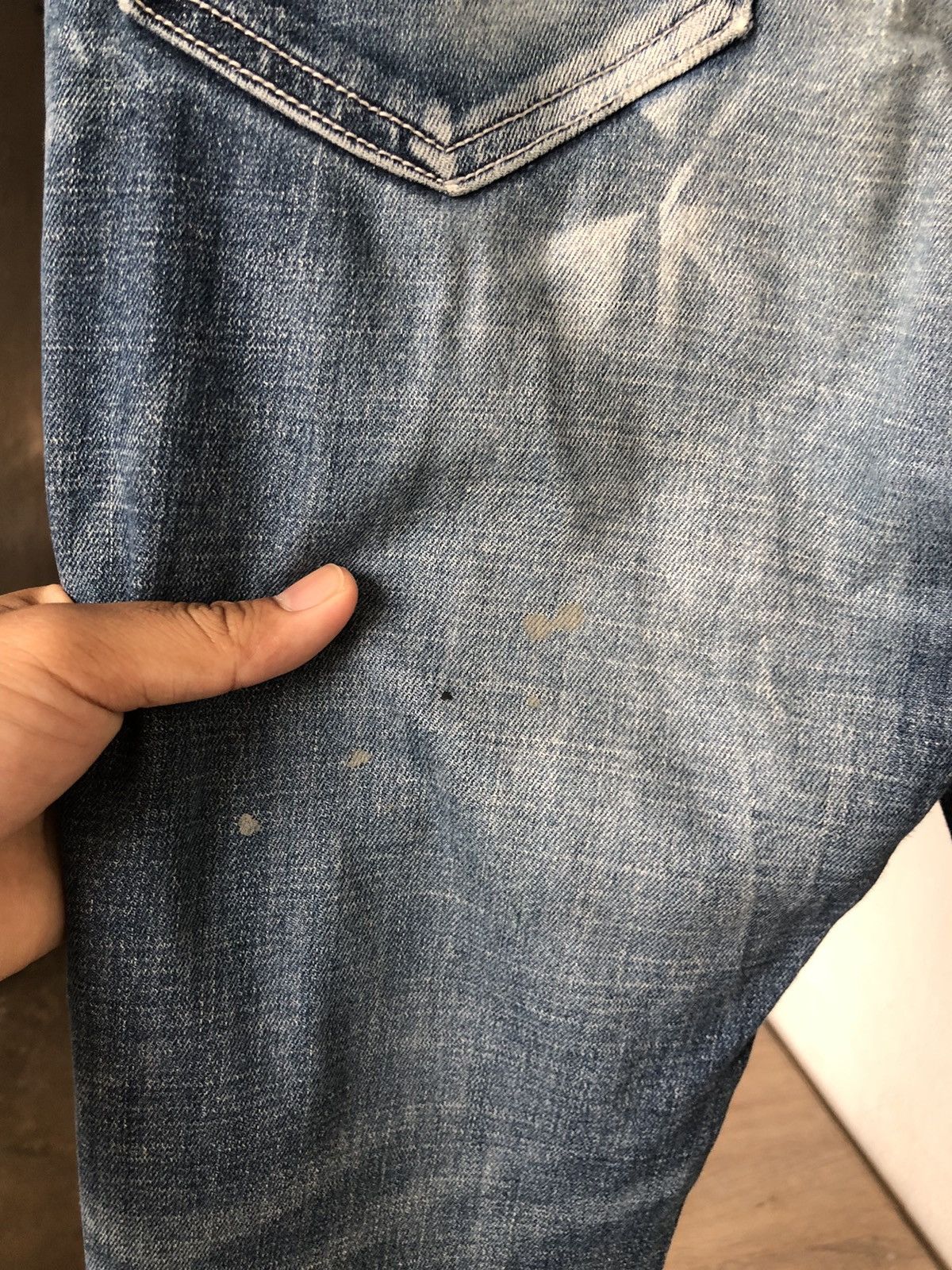 If Six Was Nine Semantic Design Flare Distressed Jeans Like Balmain Size US 30 / EU 46 - 13 Thumbnail