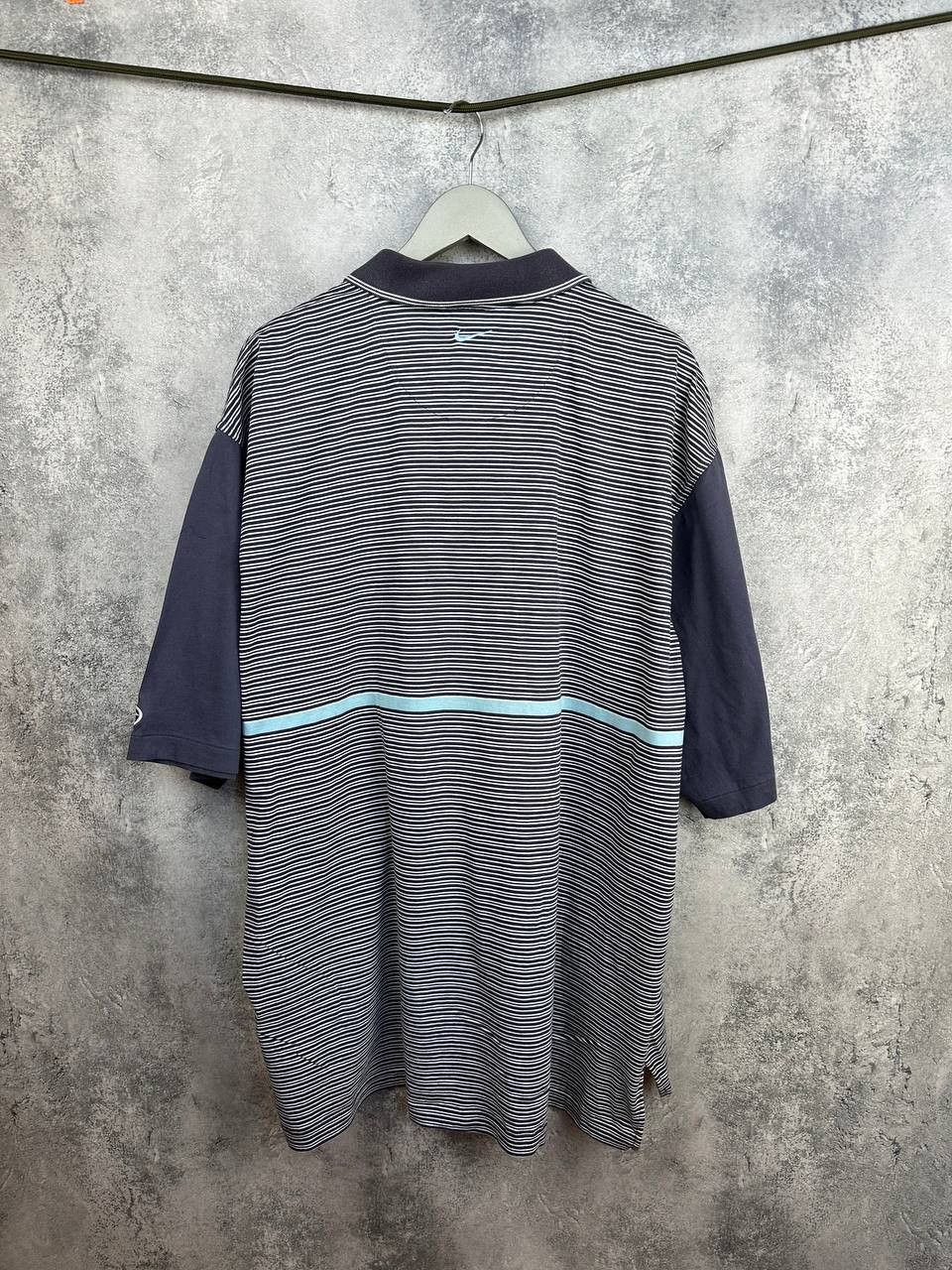 Nike × Tiger Woods Nike Tiger Woods 90s Yin Yang Slam Logo Striped Polo Shirt Size US XXL / EU 58 / 5 - 2 Thumbnail