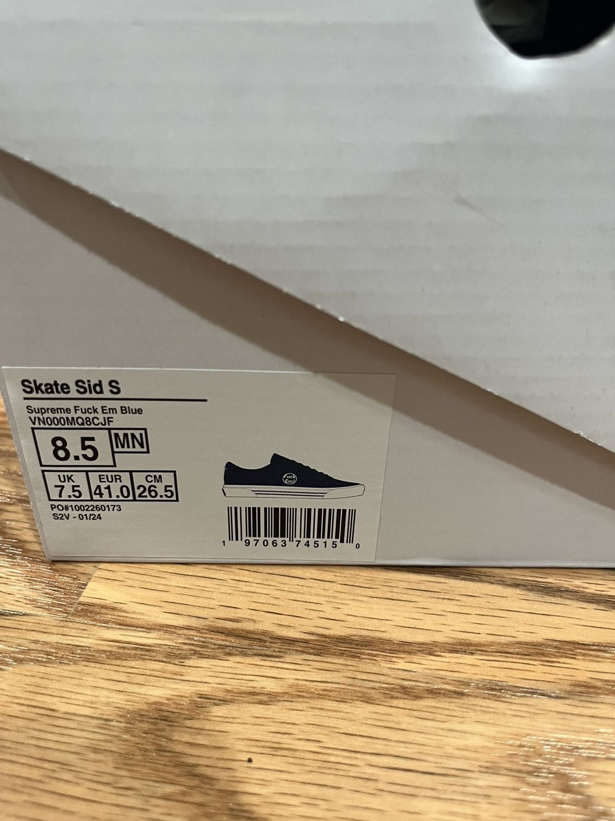 Supreme × Vans Supreme Fuck Em Blue Vans Size US 8.5 / EU 41-42 - 7 Thumbnail