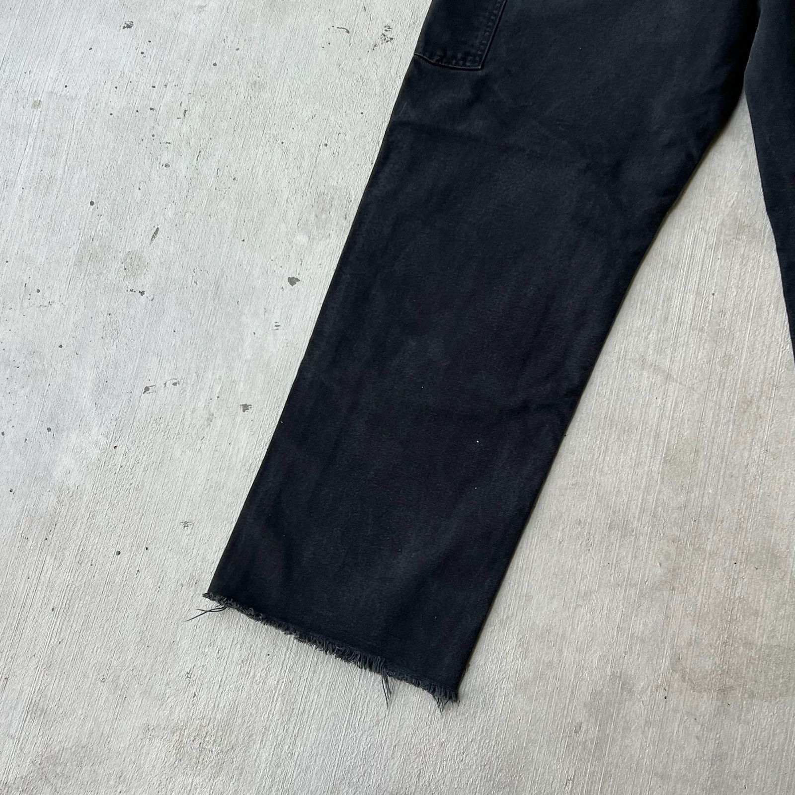 Carhartt × Vintage Carhartt black black double knee work wear carpenter pants Size US 33 - 9 Thumbnail