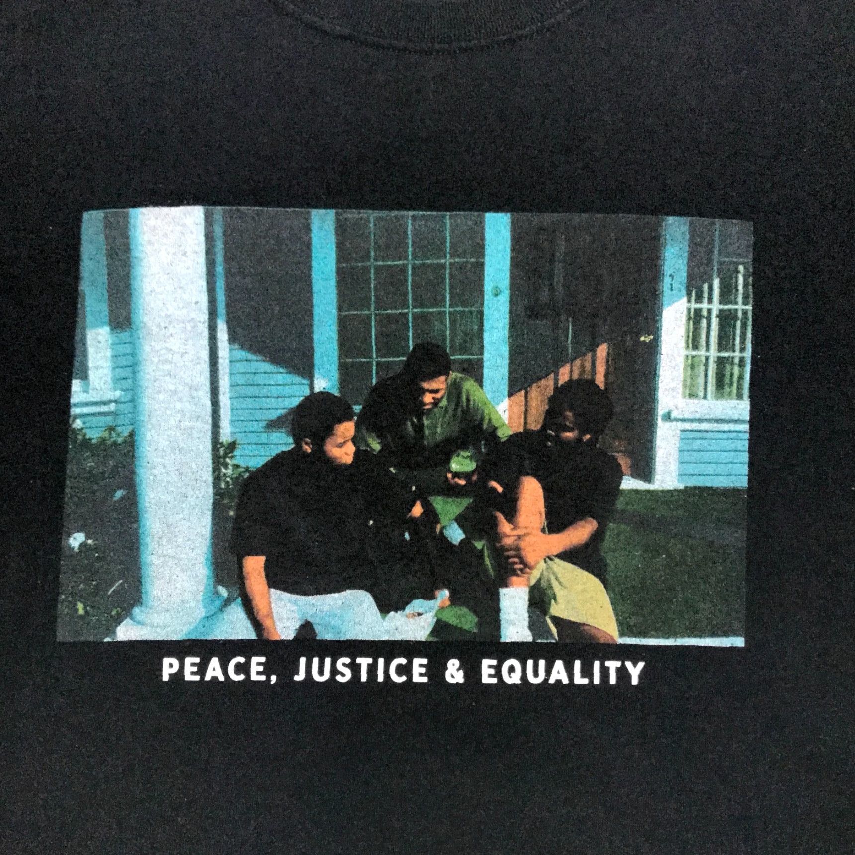 Vintage Boyz N The Hood Shirt Mens XL Black Peace, Justice & Equality Ice Cube Graphic T-Shirt Size US XL / EU 56 / 4 - 2 Thumbnail