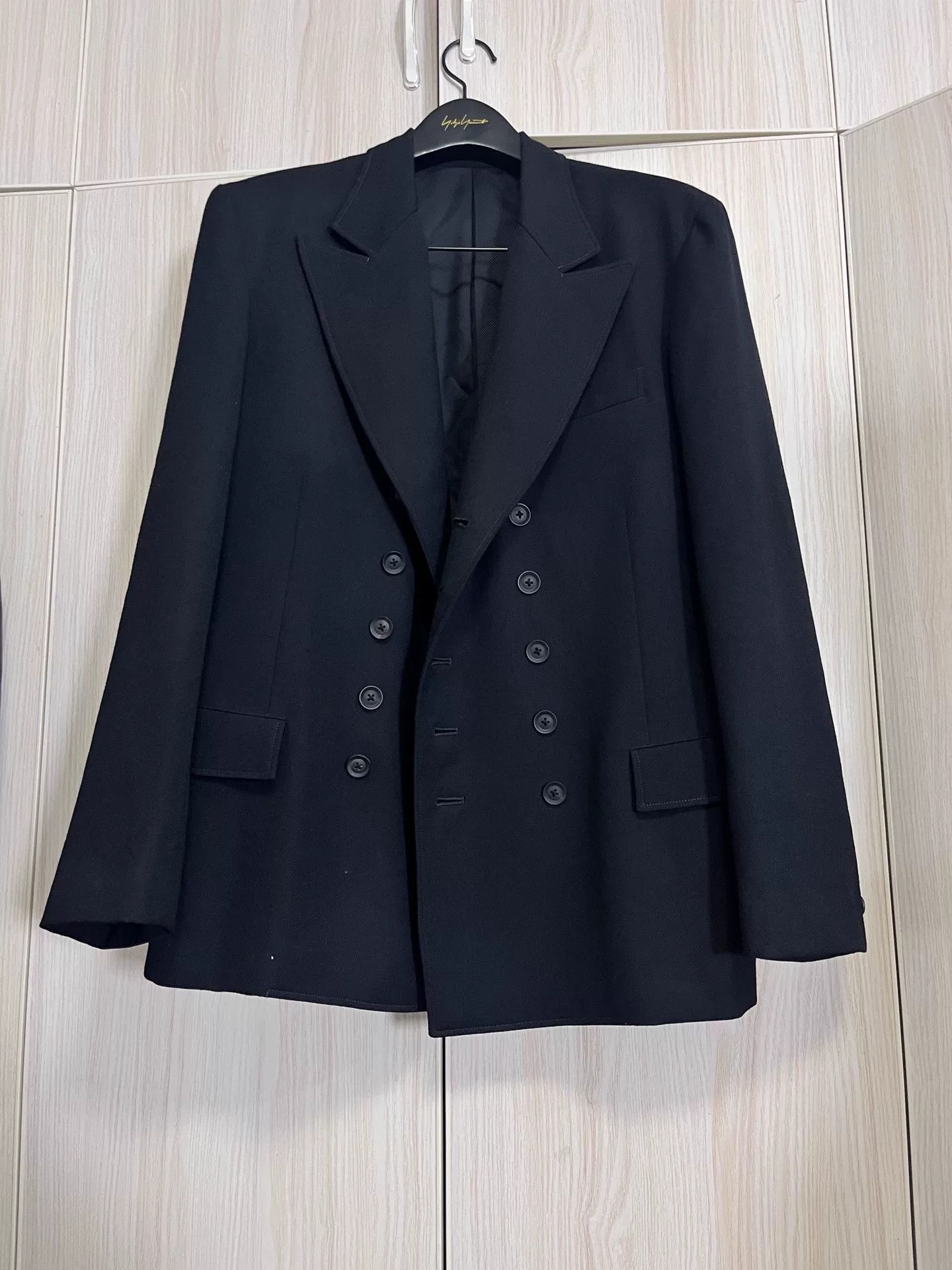 Yohji Yamamoto Yohji Yamamoto Double-Breasted Suit Jacket Size US L / EU 52-54 / 3 - 1 Thumbnail