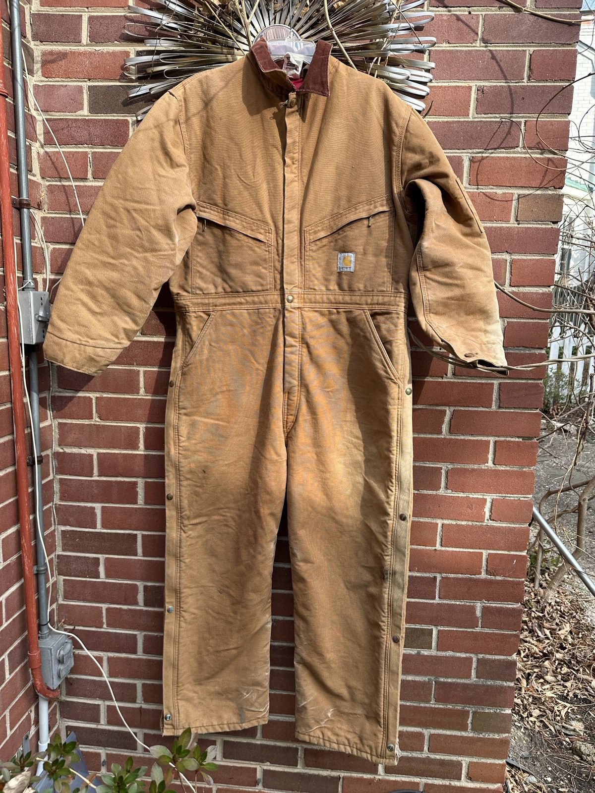 Carhartt Carhartt Coverall 46 Short Quilt Insulated bib Union X01 Size US 33 - 1 Thumbnail