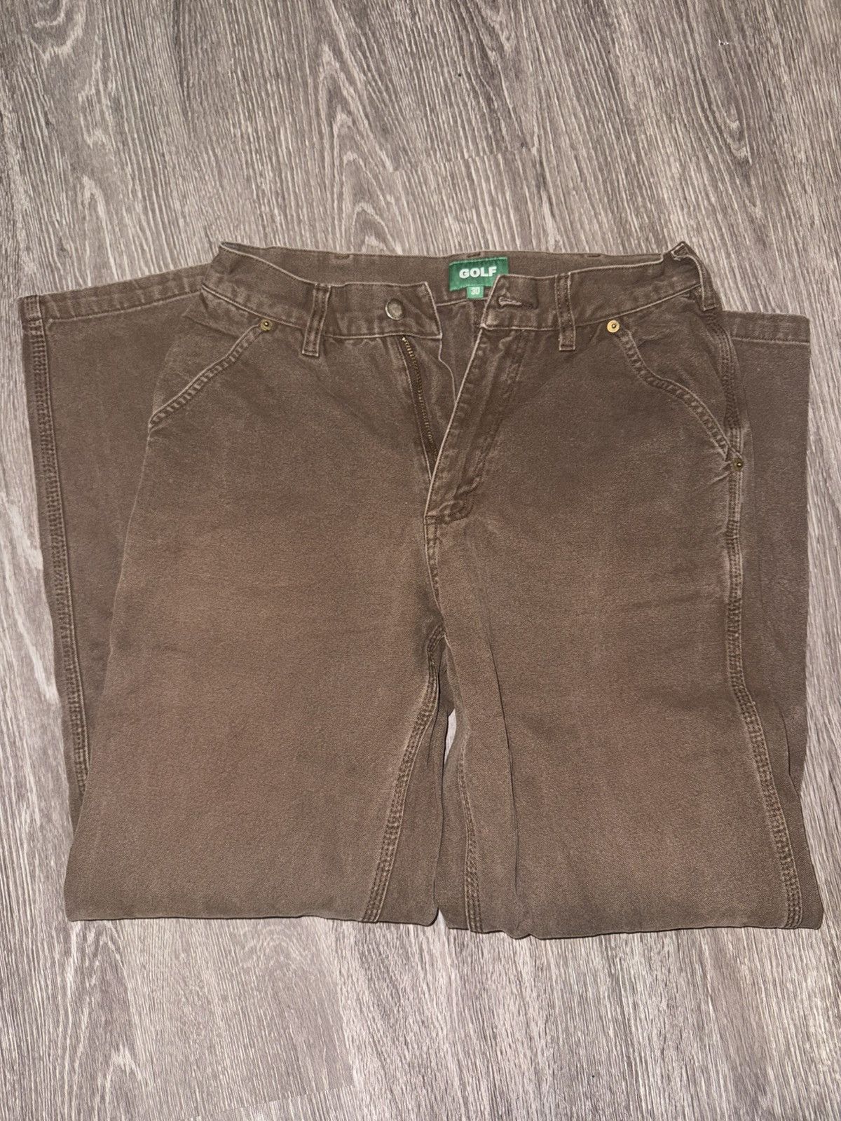 Golf Wang Golf Wang Brown Trousers Size US 30 / EU 46 - 2 Thumbnail