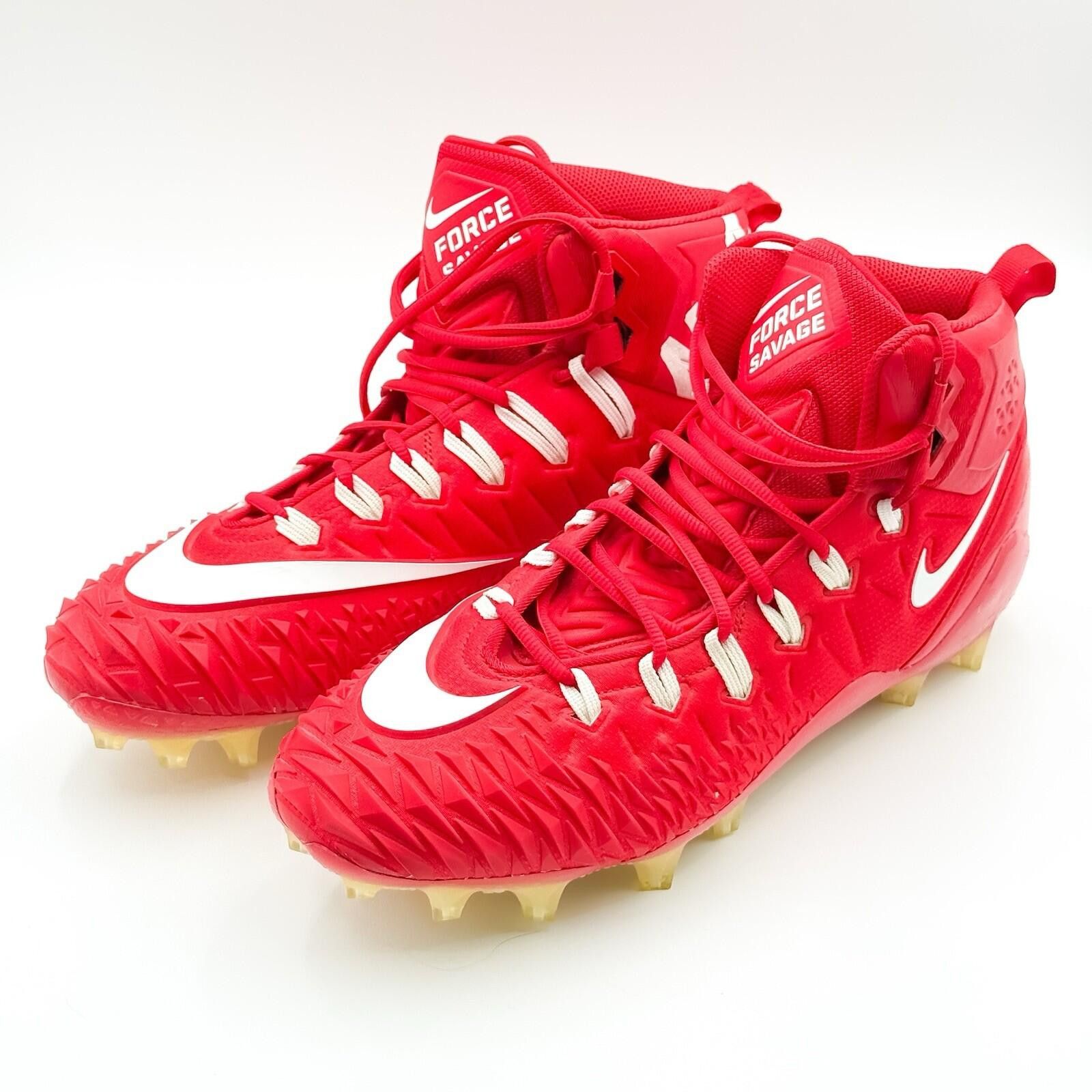Nike Nike Force Savage Pro 2 Cleats University Red Football M 14 Size US 14 / EU 47 - 1 Thumbnail
