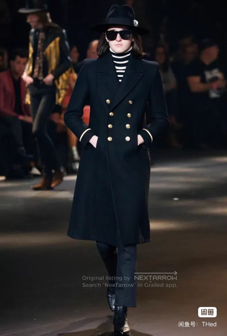 Saint Laurent Paris Saint Laurent Paris Palace Lion Gold Button Coat i Size US L / EU 52-54 / 3 - 7 Thumbnail