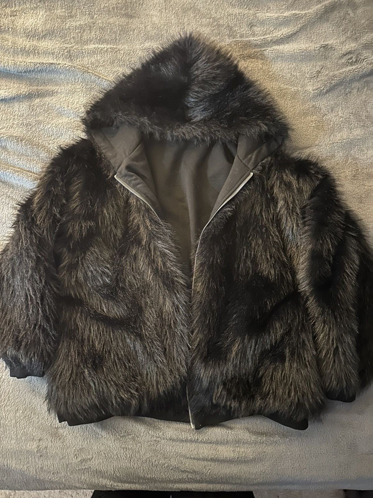 Vintage AMAUROSIS black fur zip up Size US L / EU 52-54 / 3 - 1 Thumbnail