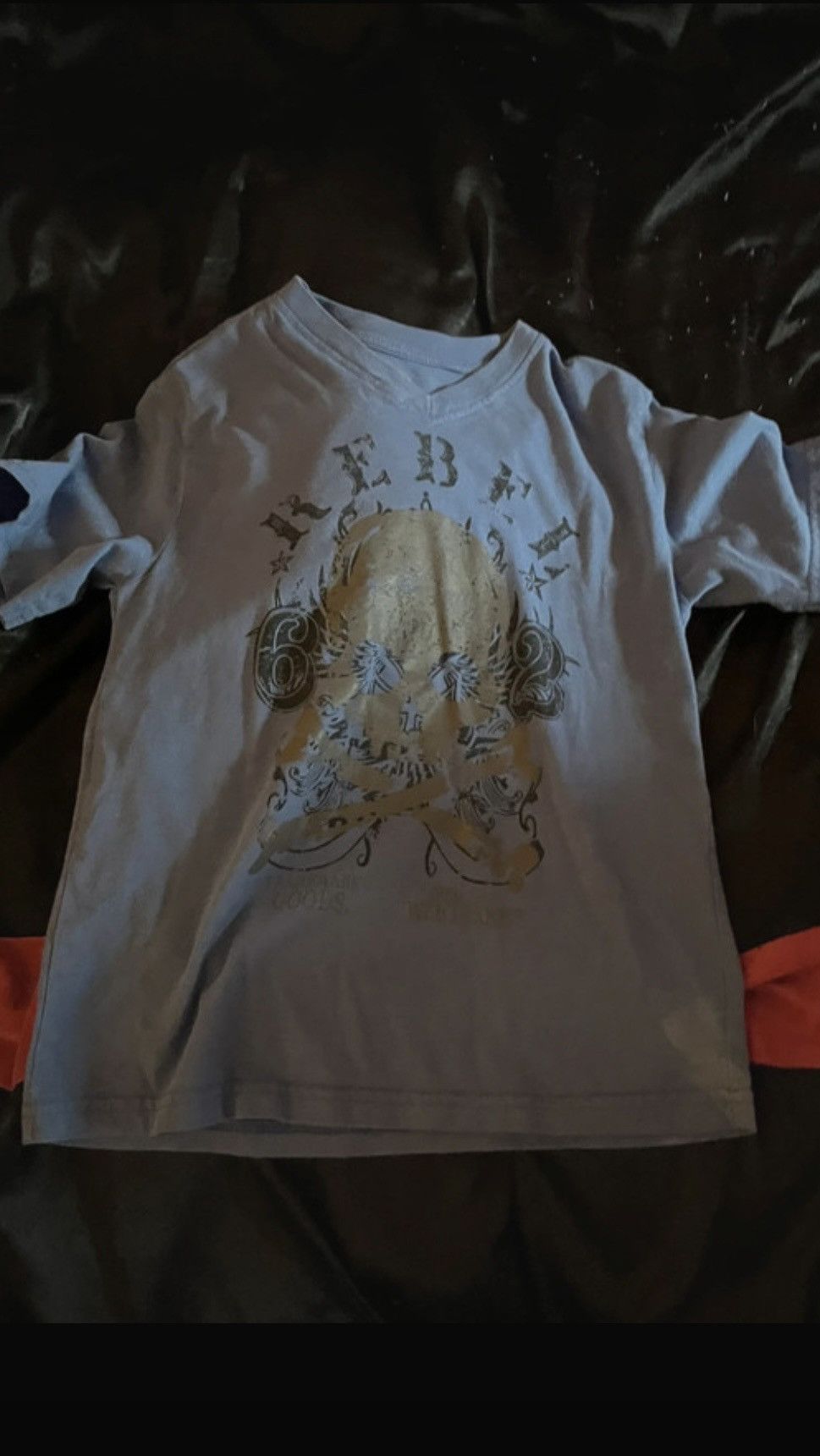 Faded Glory blue vintage faded glory baby rebel tee Size L / US 10 / IT 46 - 1 Preview