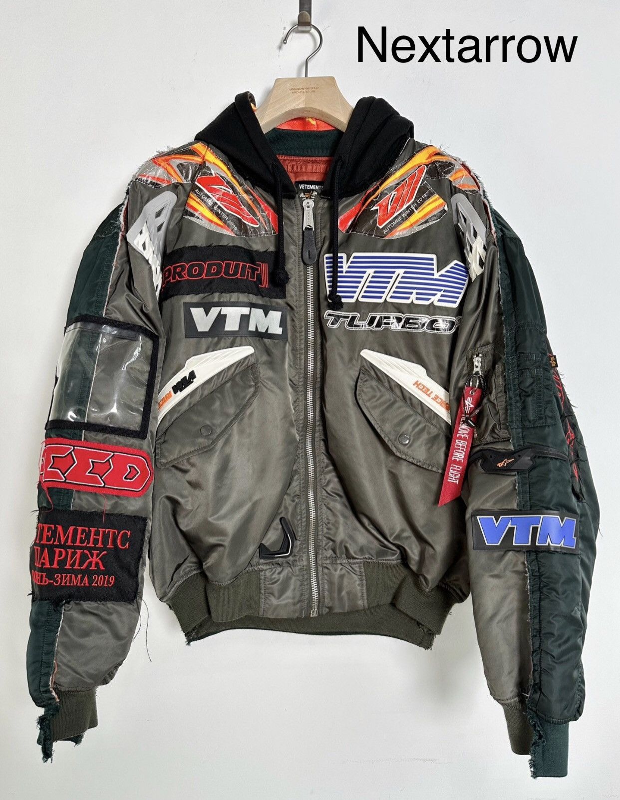 Vetements Vetements X Alpha Industries AW 18 Moto Bomber | Grailed