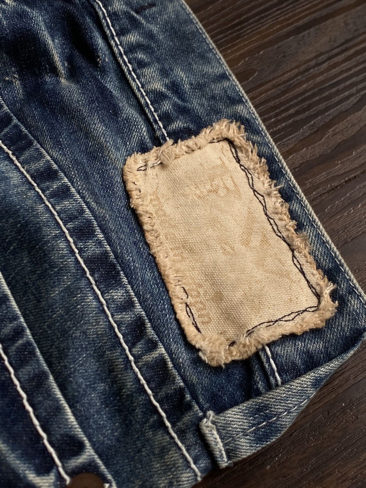 Tornado Mart WHISKER WAXED STUDDED BLUEWAY JEANS MAKER MADE IN NIPPON Size US 34 / EU 50 - 15 Thumbnail