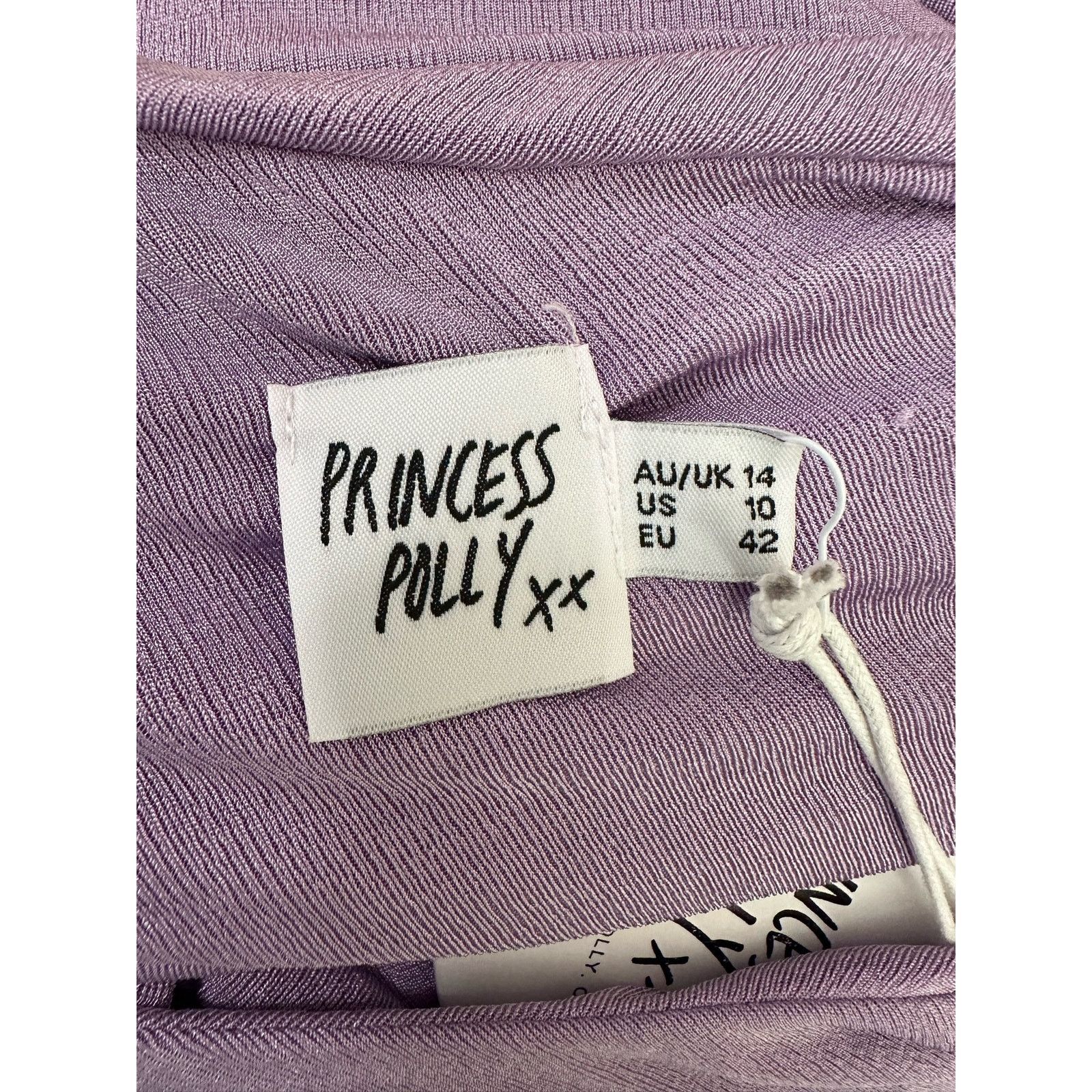PRINCESS POLLY Princess Polly xx lilac one shoulder cut out dress size 10 Size L / US 10 / IT 46 - 4 Thumbnail