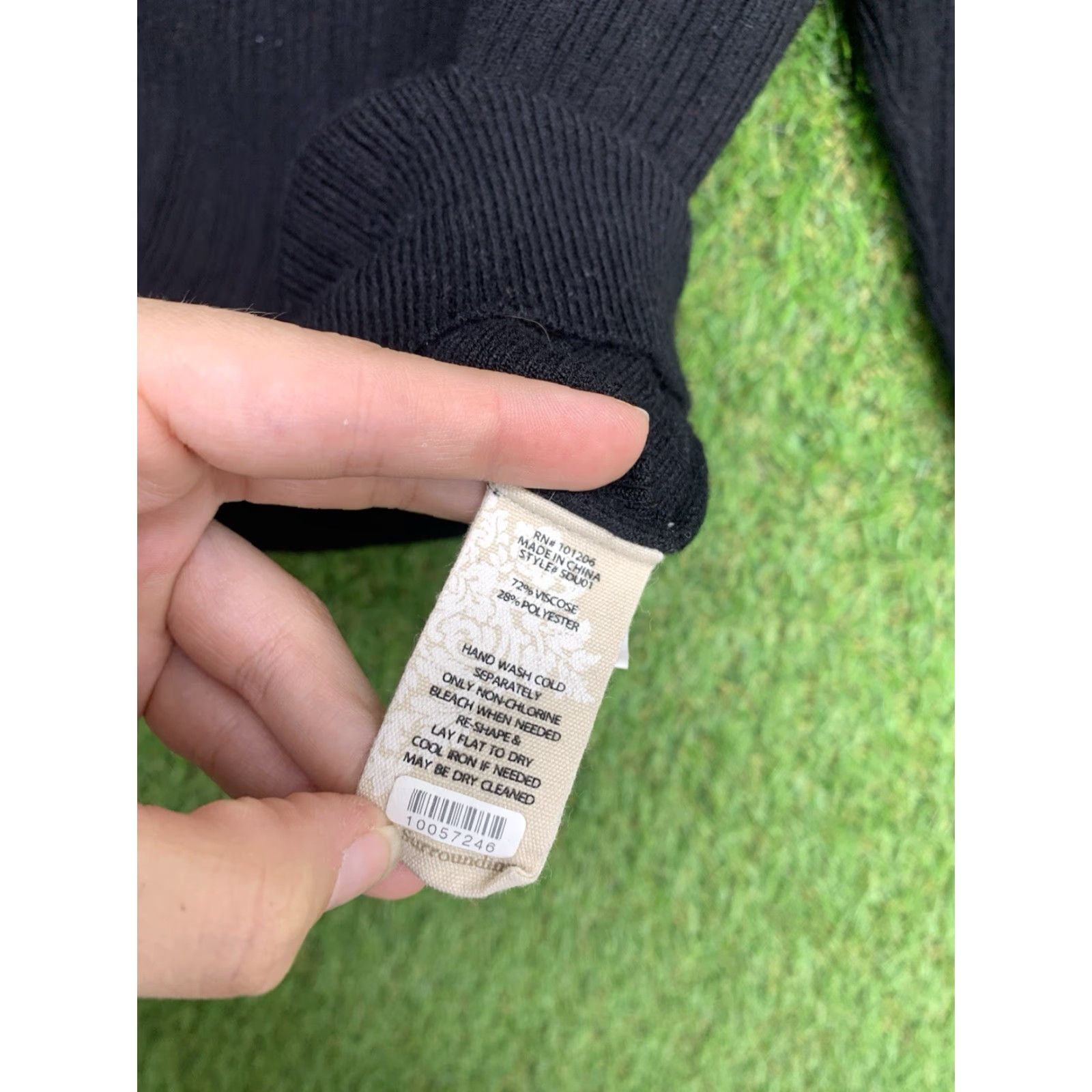 Soft Surroundings Soft Surroundings Womens Sweater XL Black Pullover Oversized Ribbed Brocante Y2K Size XL / US 12-14 / IT 48-50 - 3 Thumbnail