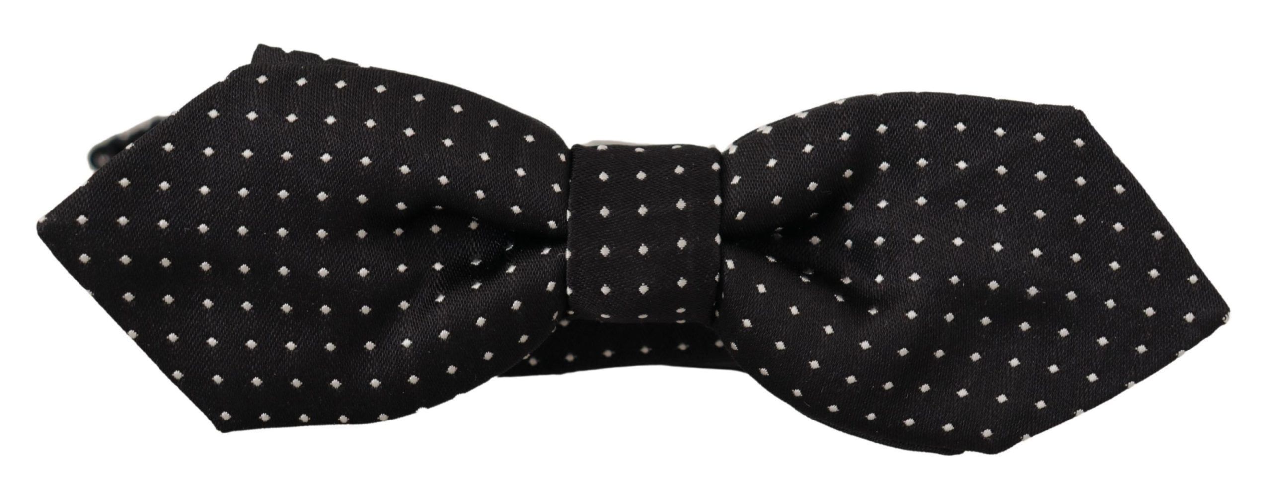 Dolce & Gabbana Exquisite Silk Polka Dot Bow Men's Tie Size ONE SIZE - 1 Thumbnail