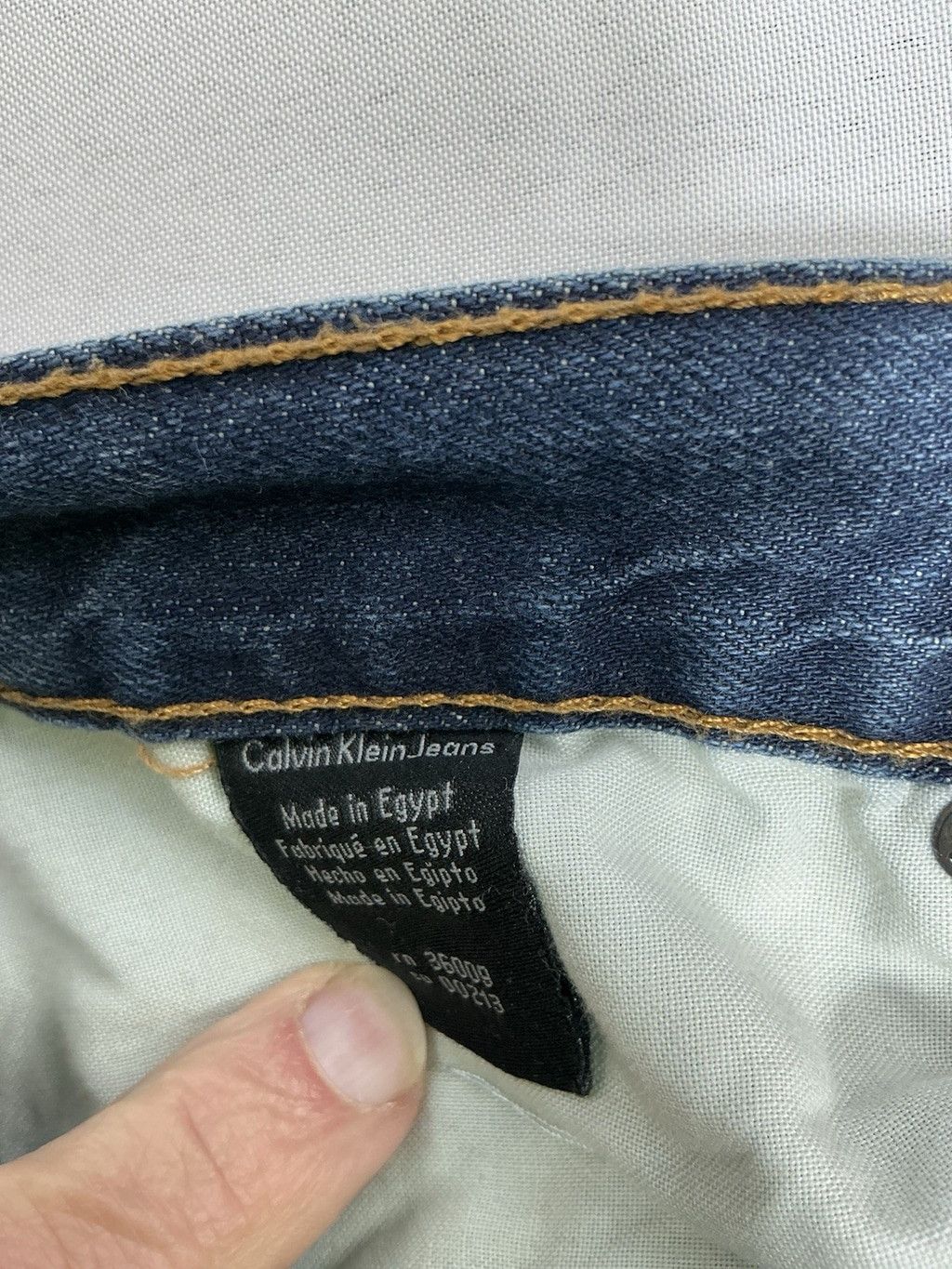Calvin Klein Men's Calvin Klein Blue Jeans 30 Relaxed Straight Easy Fit Size US 30 / EU 46 - 6 Thumbnail