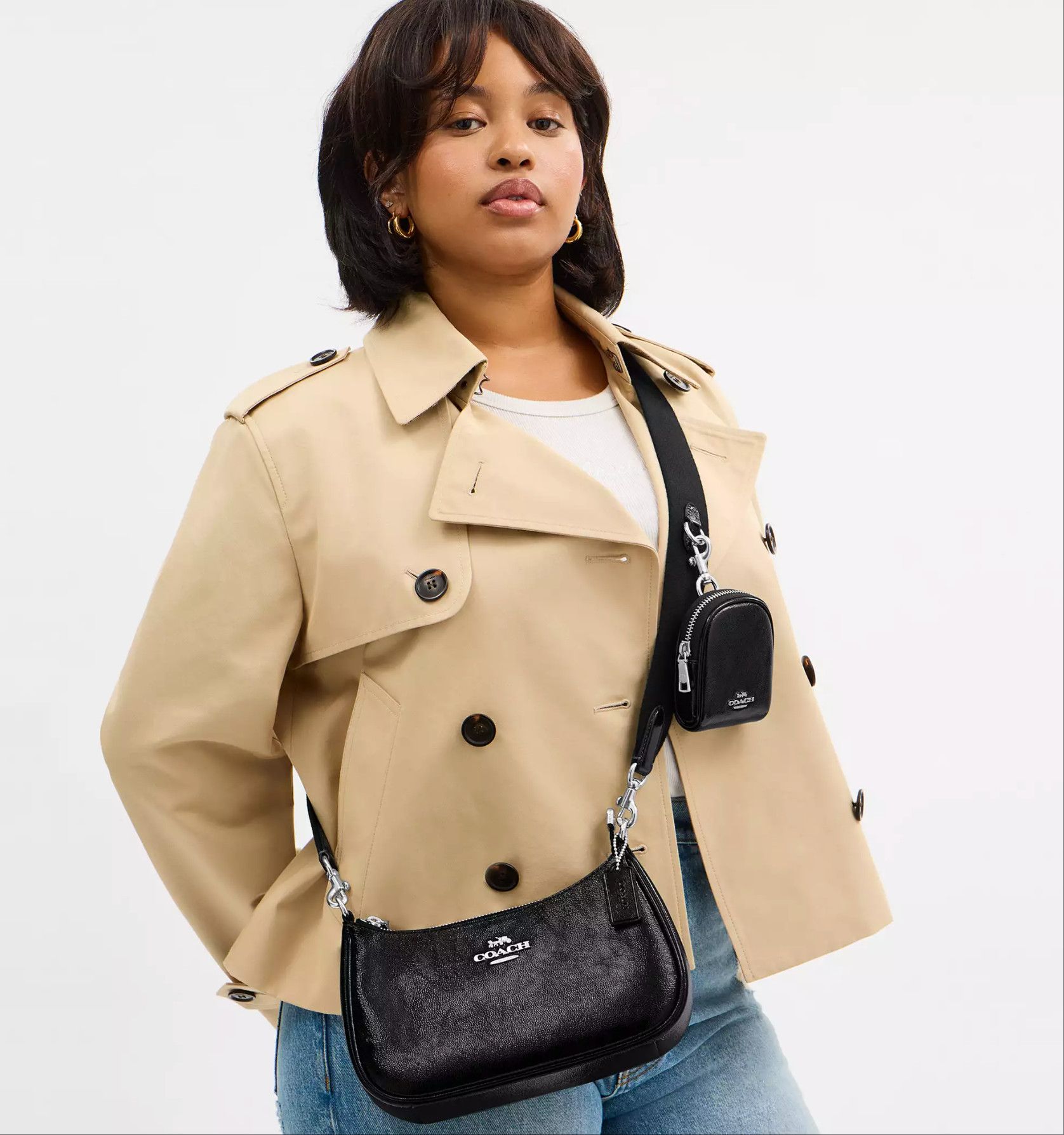 Coach NWT COACH Teri Shoulder Bag With Pouch CCD78 Size ONE SIZE - 13 Thumbnail