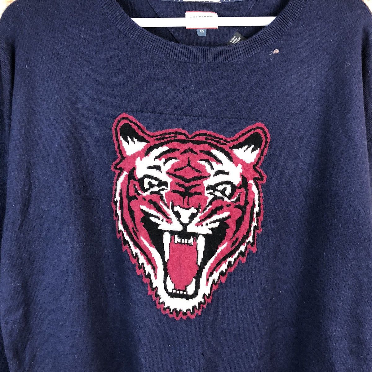 Tommy Hilfiger Tommy Hilfiger Tiger Dark Blue Knitwear sweatshirt #A1542 Size US XS / EU 42 / 0 - 9 Thumbnail