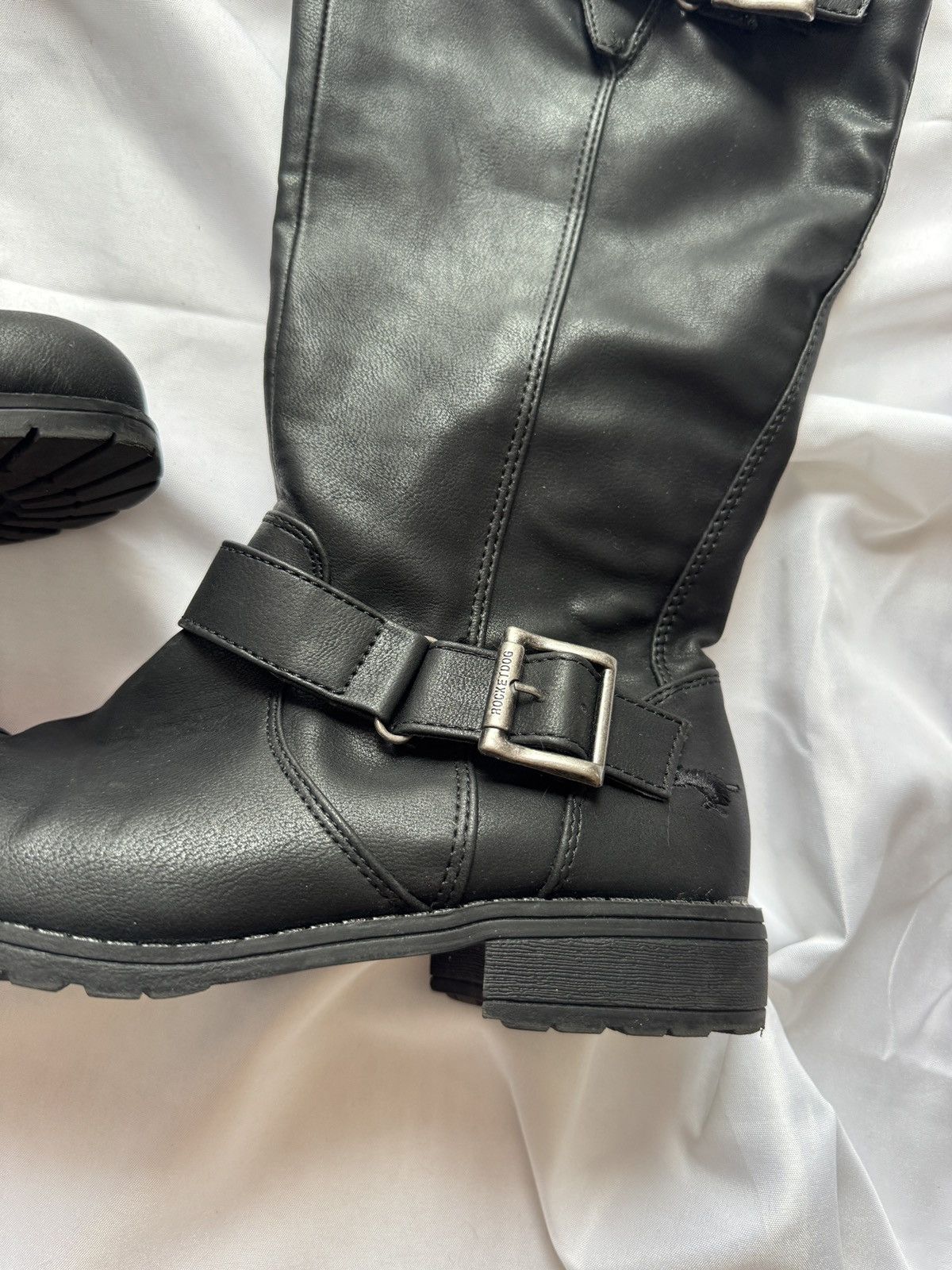 Hysteric Glamour Avant Garde Vintage Strap Details Faux Leather Boots Size US 8 / IT 38 - 5 Thumbnail