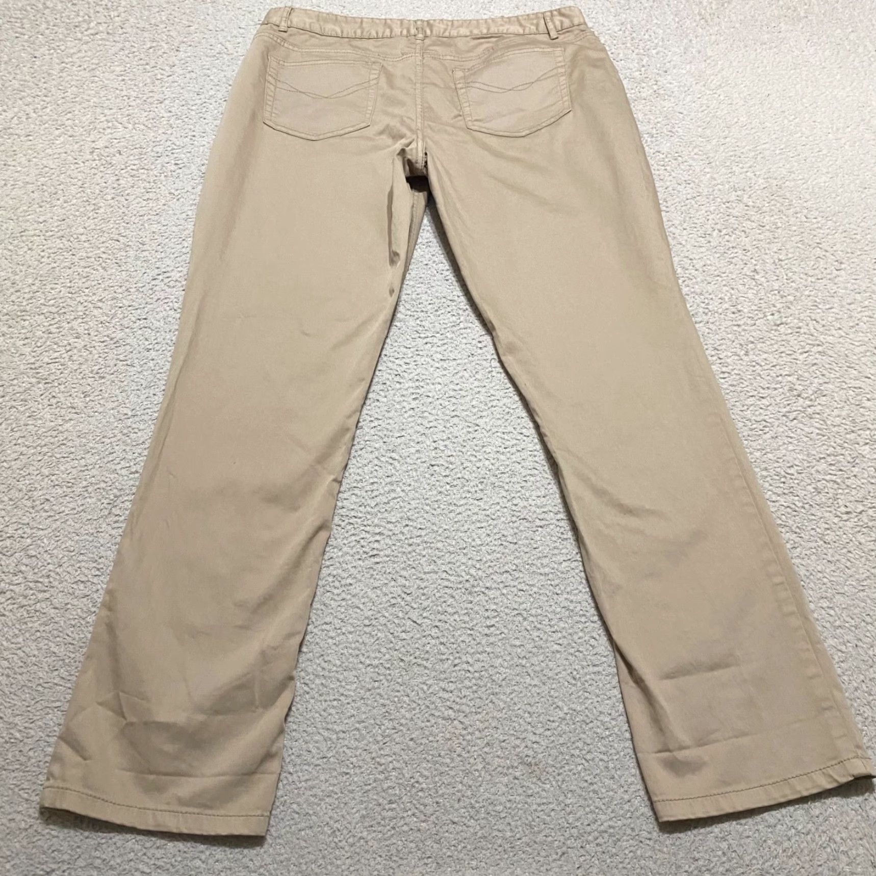 J. Jill VINTAGE no | J. Jill Pants Beige Slim Straight Chino Mid Rise Petite 12P Womens Size 24" / US 00 / IT 34 - 2 Thumbnail