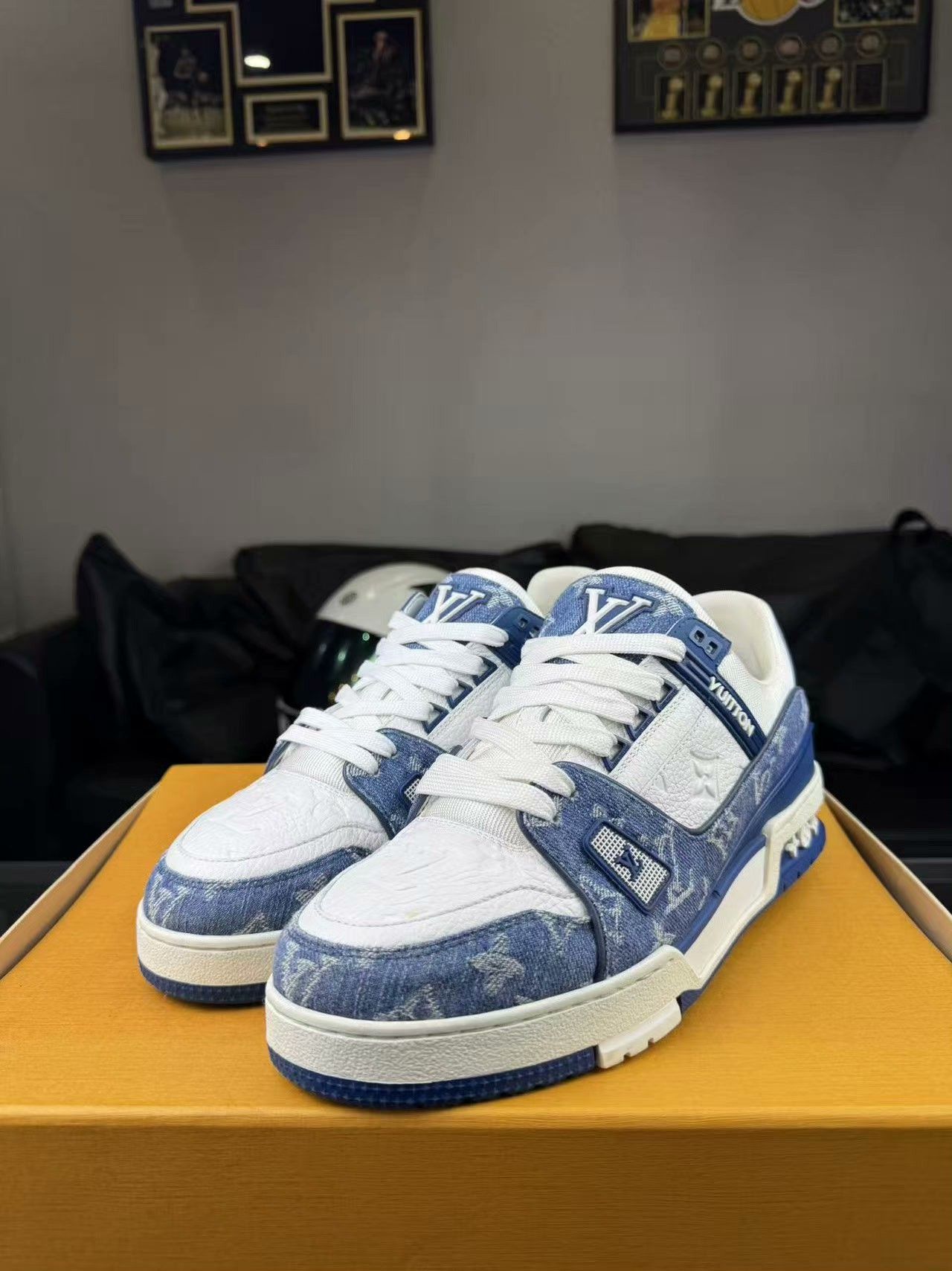 Louis Vuitton Louis Vuitton Training Denim Blue Lowtop Sneakers 7.5 Men Size US 7.5 / EU 40-41 - 1 Thumbnail