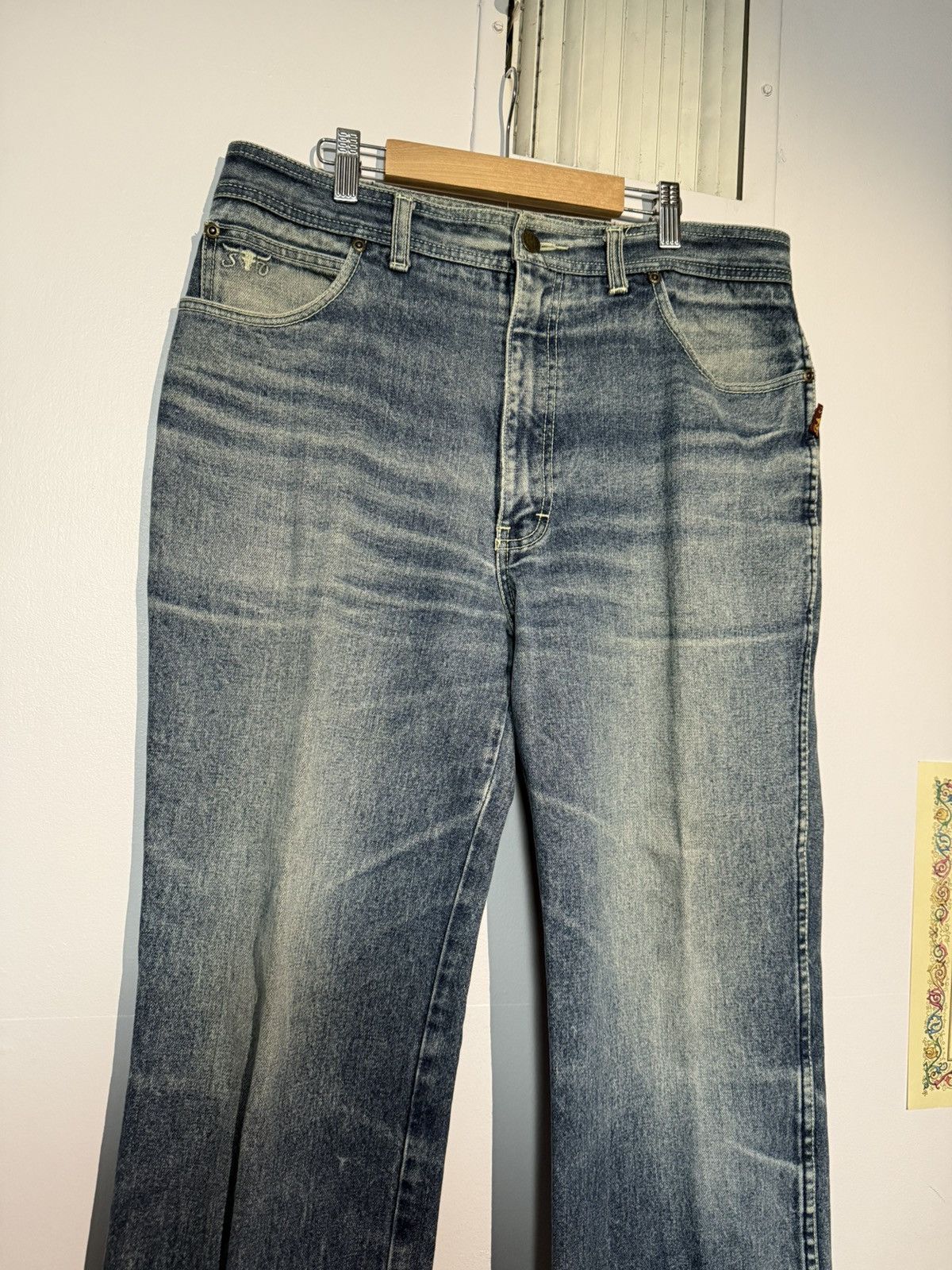 Vintage Vintage Sergio Valente Honey Comb Faded Jeans 90s Rare Size US 36 / EU 52 - 2 Thumbnail