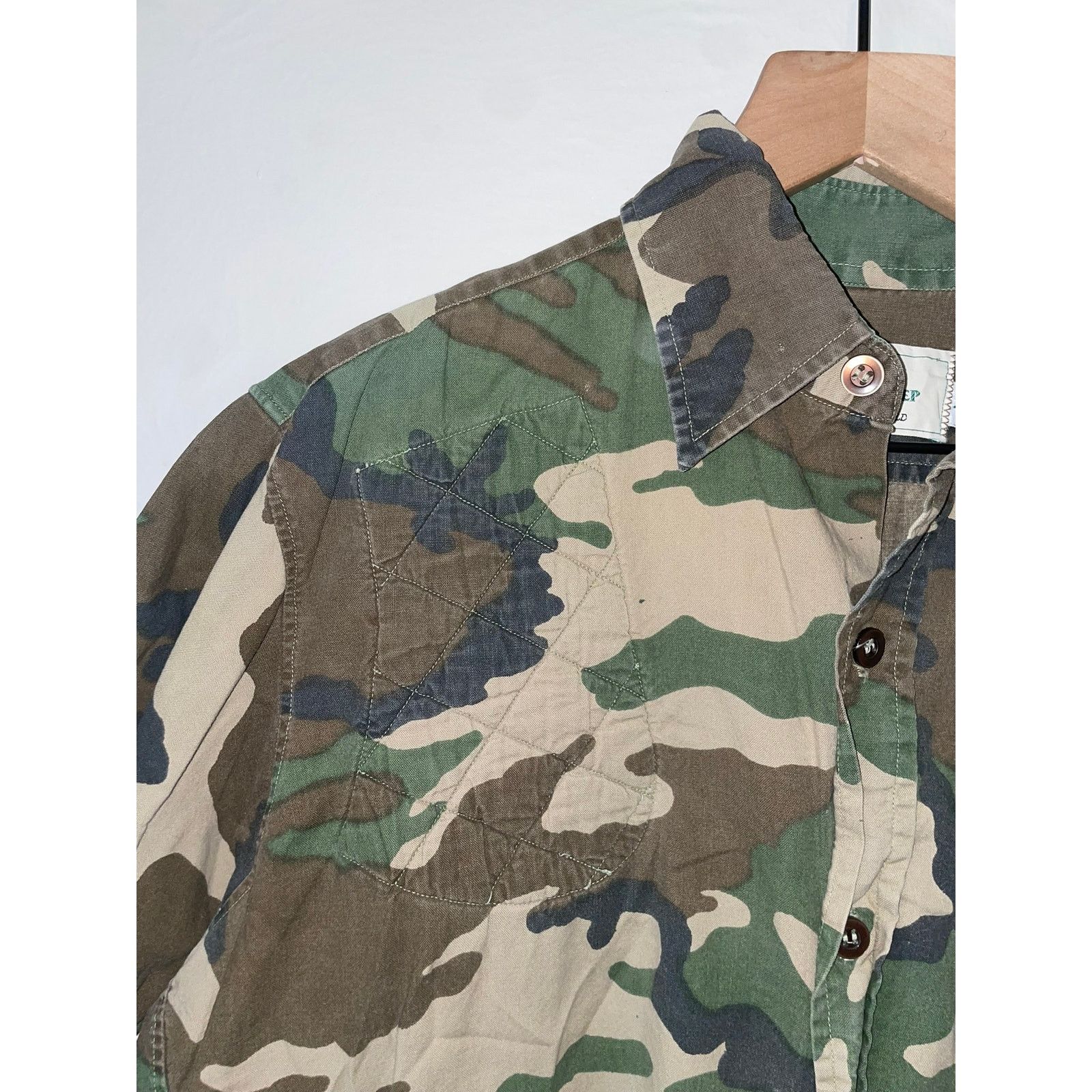 Black Sheep Vintage Camo Button Up Shirt Black Sheep Green Medium Size US M / EU 48-50 / 2 - 4 Thumbnail