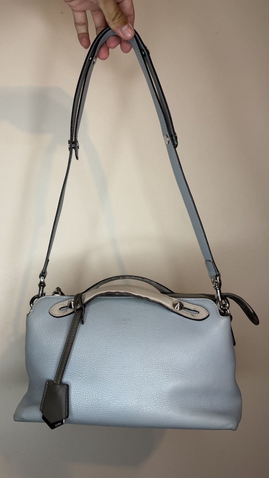 Fendi Fendi By the Way Medium Leather 2 Way Handbag Blue Size ONE SIZE - 1 Thumbnail