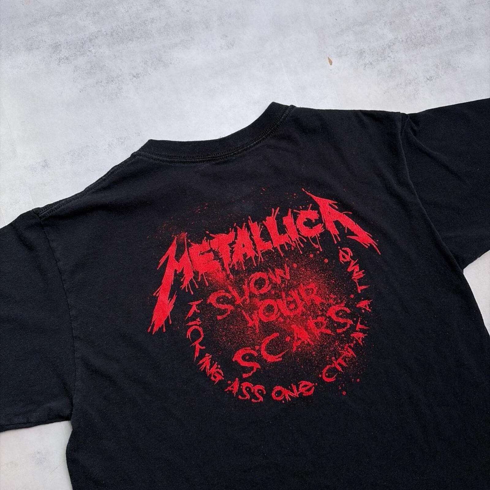 Anvil Y2K Black Metallica New York 2009 Tour Grunge Band T-Shirt Size US L / EU 52-54 / 3 - 4 Thumbnail