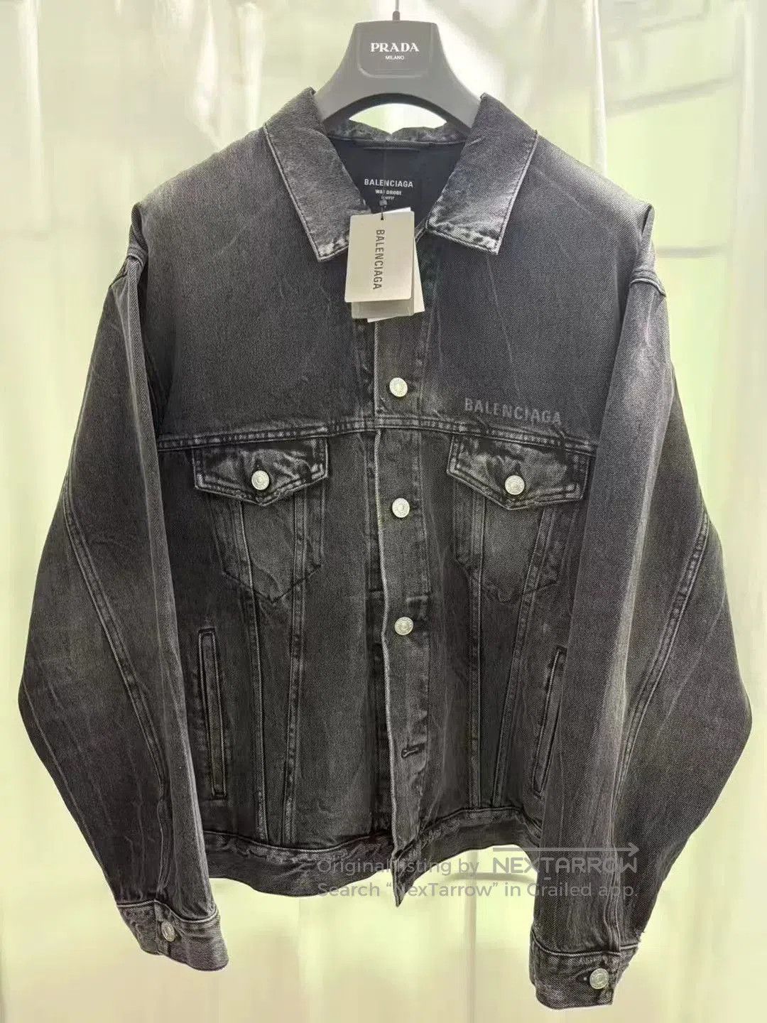 Balenciaga balenciaga dissolve smiley face denim jacket. Size US XS / EU 42 / 0 - 2 Thumbnail