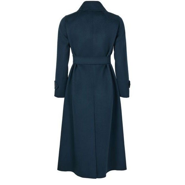 Max Mara MAX MARA Sem Long Belted Blue Wool Long Coat New & Authentic Size XS / US 0-2 / IT 36-38 - 2 Thumbnail