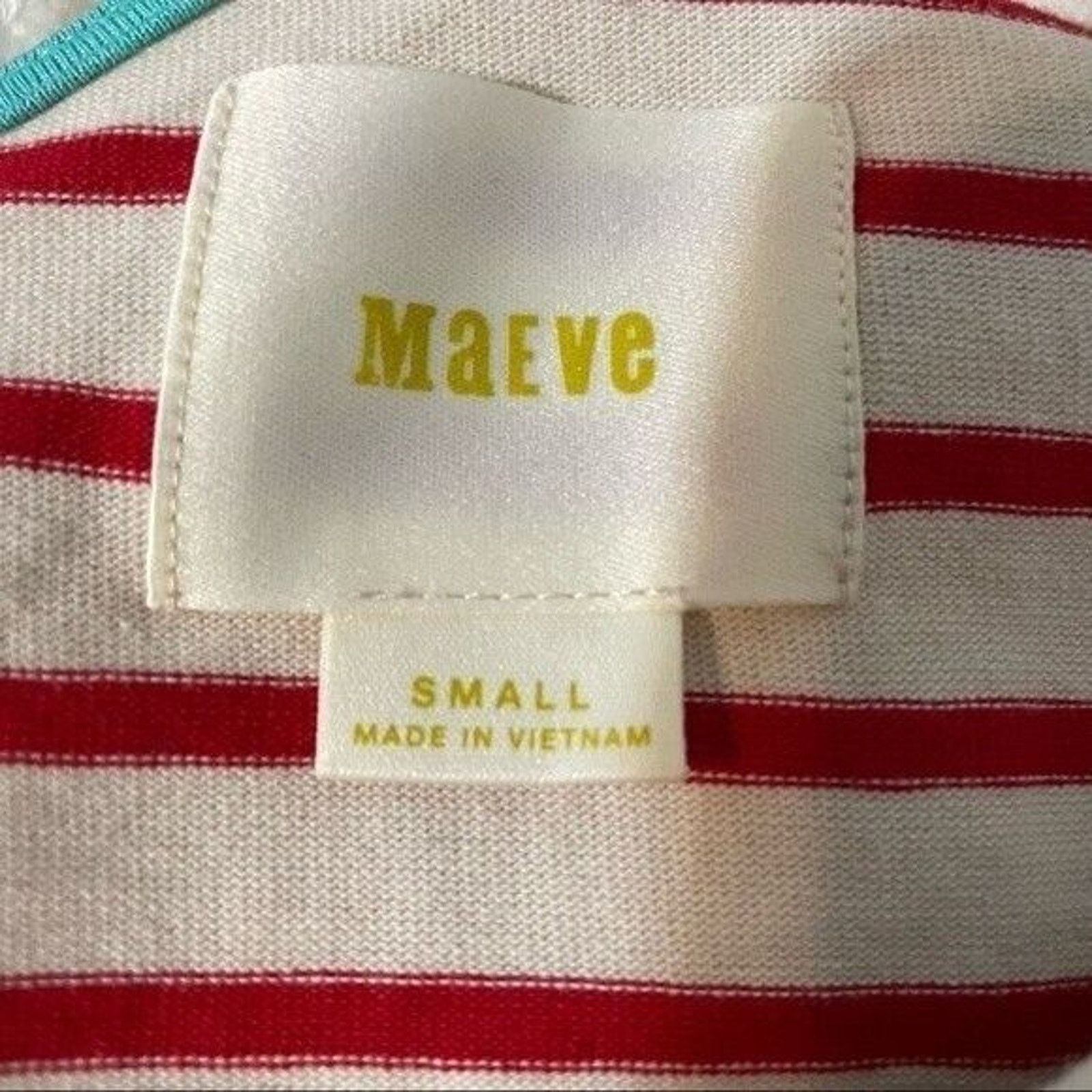 Anthropologie Maeve Anthropologie Striped Casual Midi Dress Small Size S / US 4 / IT 40 - 9 Thumbnail