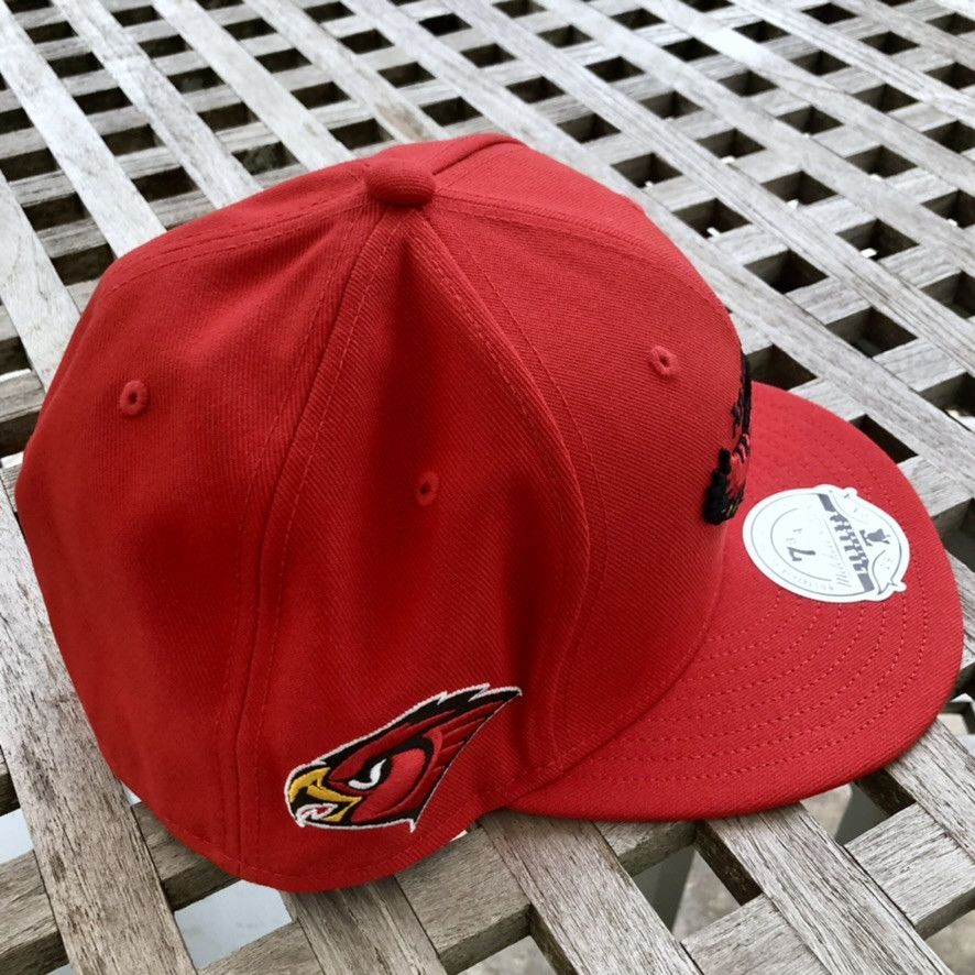 Mitchell & Ness Atlanta Hawks 90s Retro Logo Patch NBA HWC Fitted Hat 7 3/4 Size ONE SIZE - 3 Thumbnail