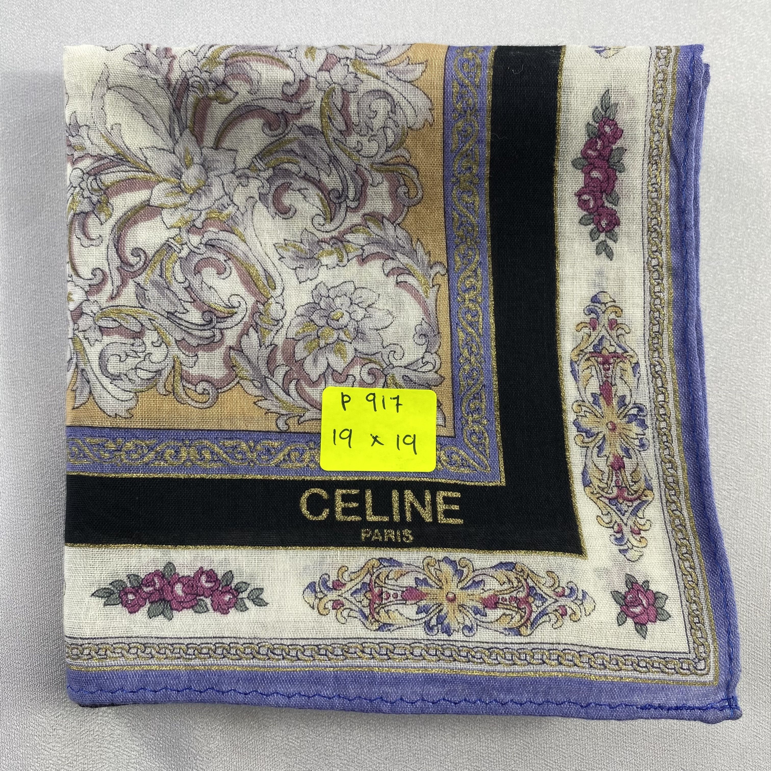 Celine × Vintage Celine Neckerchief / Bandana / Handkerchief-P917 Size ONE SIZE - 5 Thumbnail