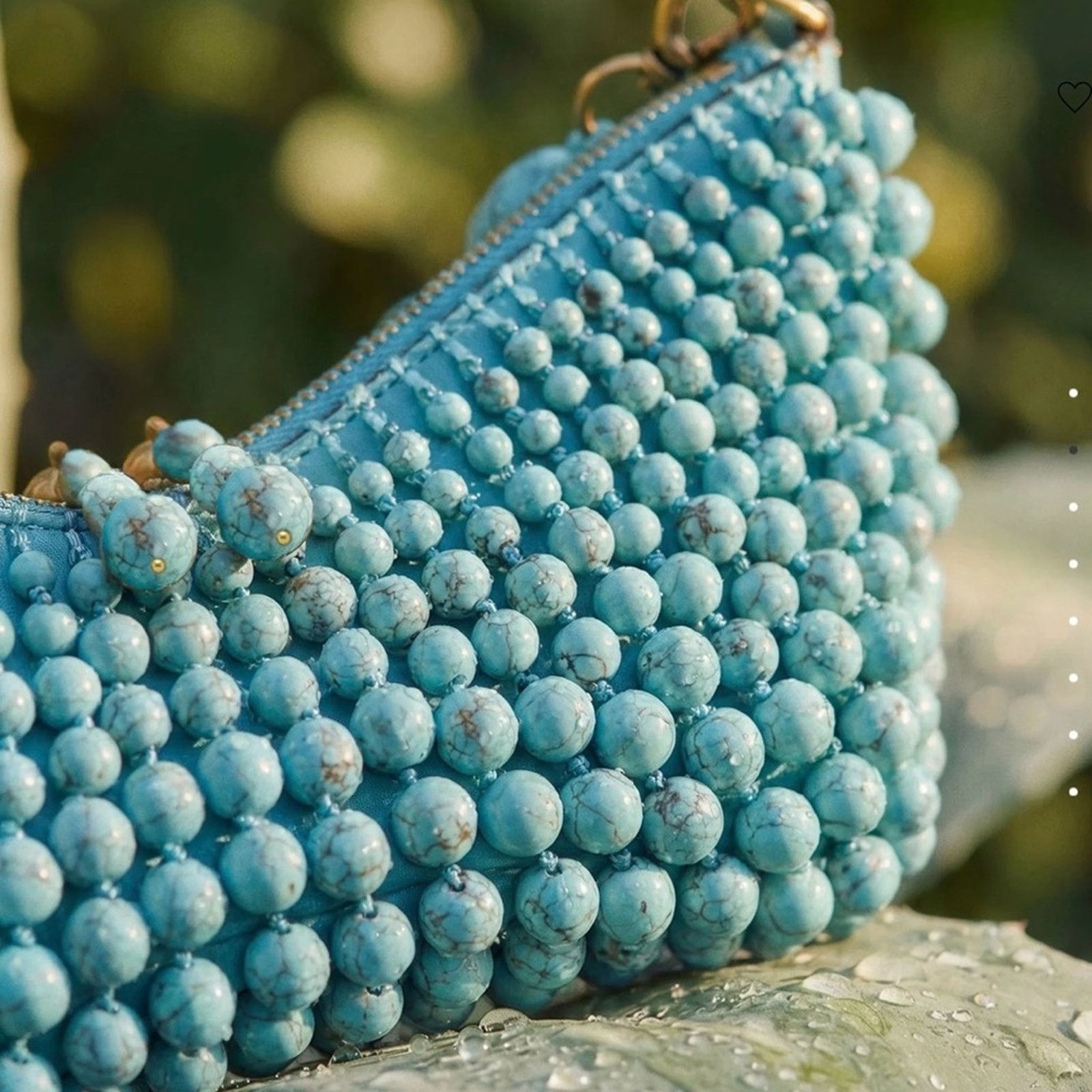 Cult Gaia cult gaia Turquoise Beaded Shoulder Bag-full inclusion Size ONE SIZE - 7 Thumbnail