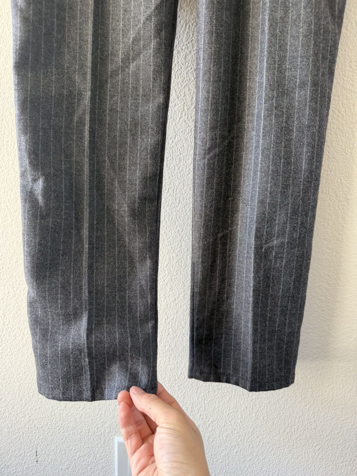 Tom Ford BNWT Wool Pinstripe Trousers 40 Size 46S - 3 Thumbnail