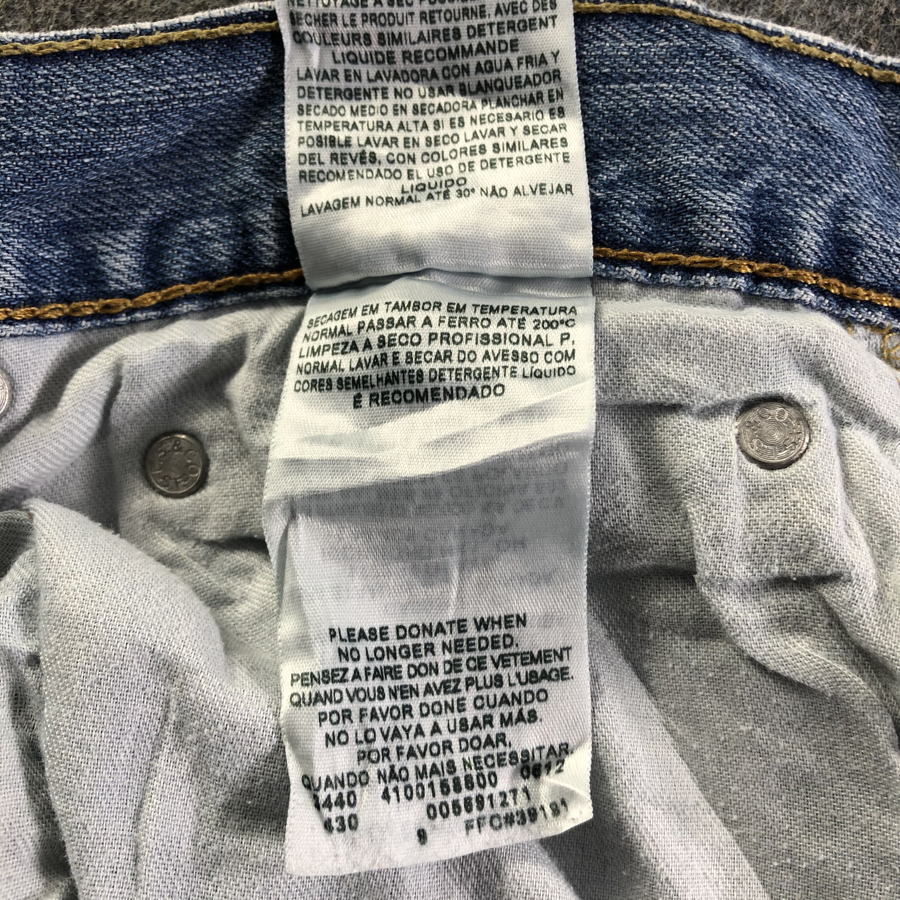 Levi's Vintage Blue Wash Levis 569 Jeans-J4201 Size US 35 - 11 Thumbnail