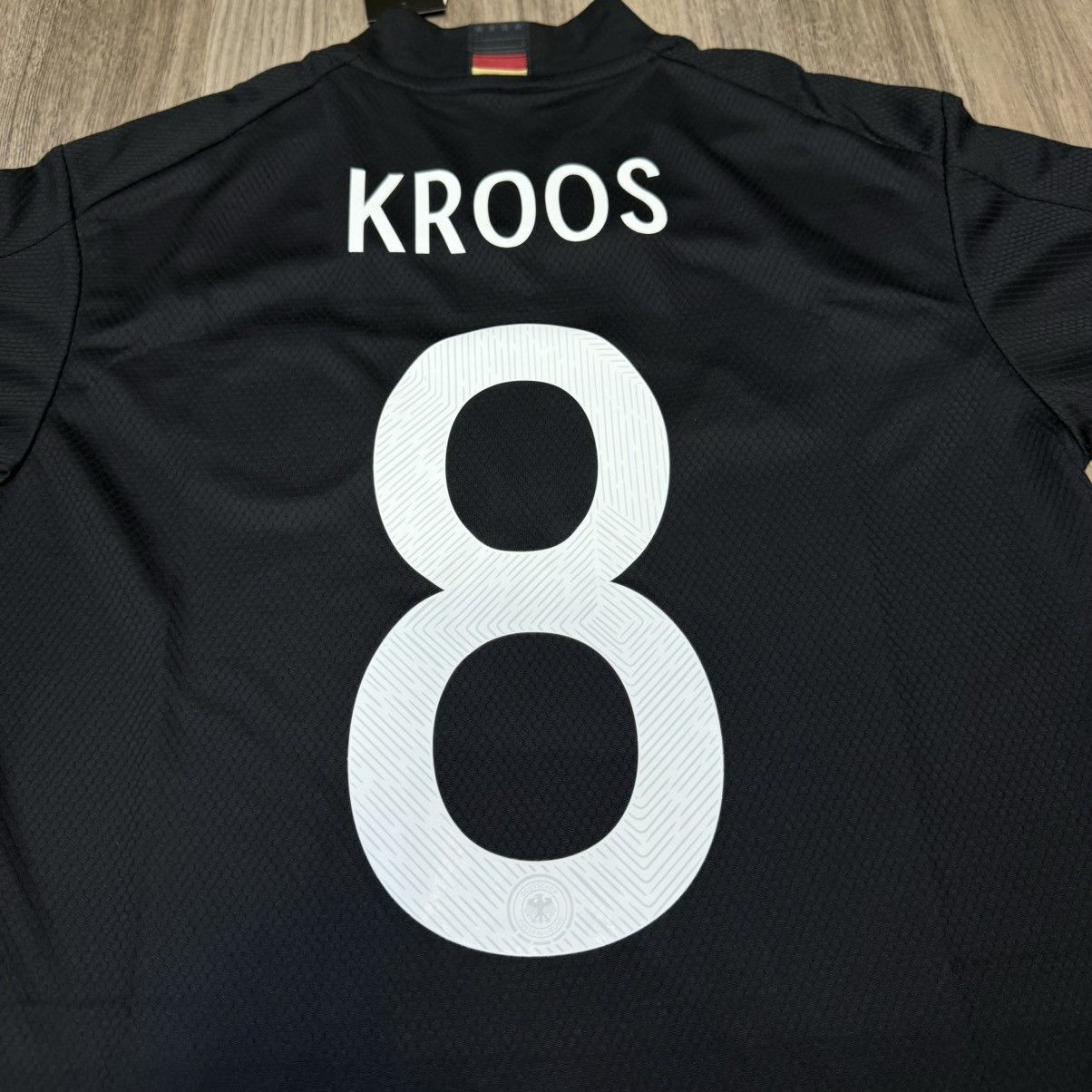 Adidas Germany 19/20 all black away shirt #8 Kroos (Bnwt) Size US XS / EU 42 / 0 - 4 Thumbnail