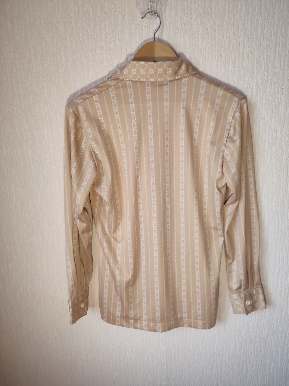 Japanese Brand Vintage Kosugi Beige Patterned Shirt (Japan)Men’s M / Unisex Size US S / EU 44-46 / 1 - 2 Thumbnail