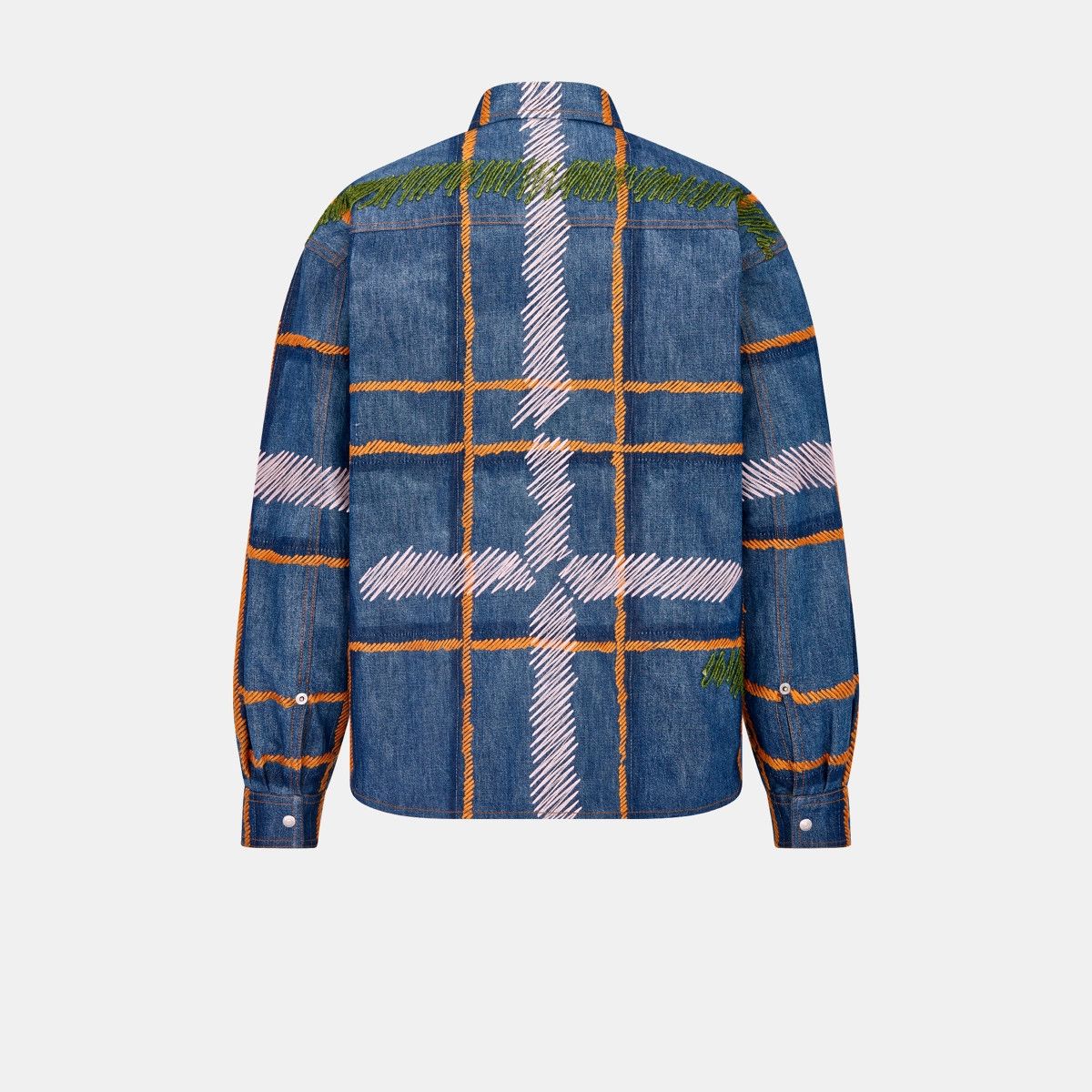 Dior o1bcso1str0125 Tears Shirt in Blue Slub Size US L / EU 52-54 / 3 - 2 Thumbnail