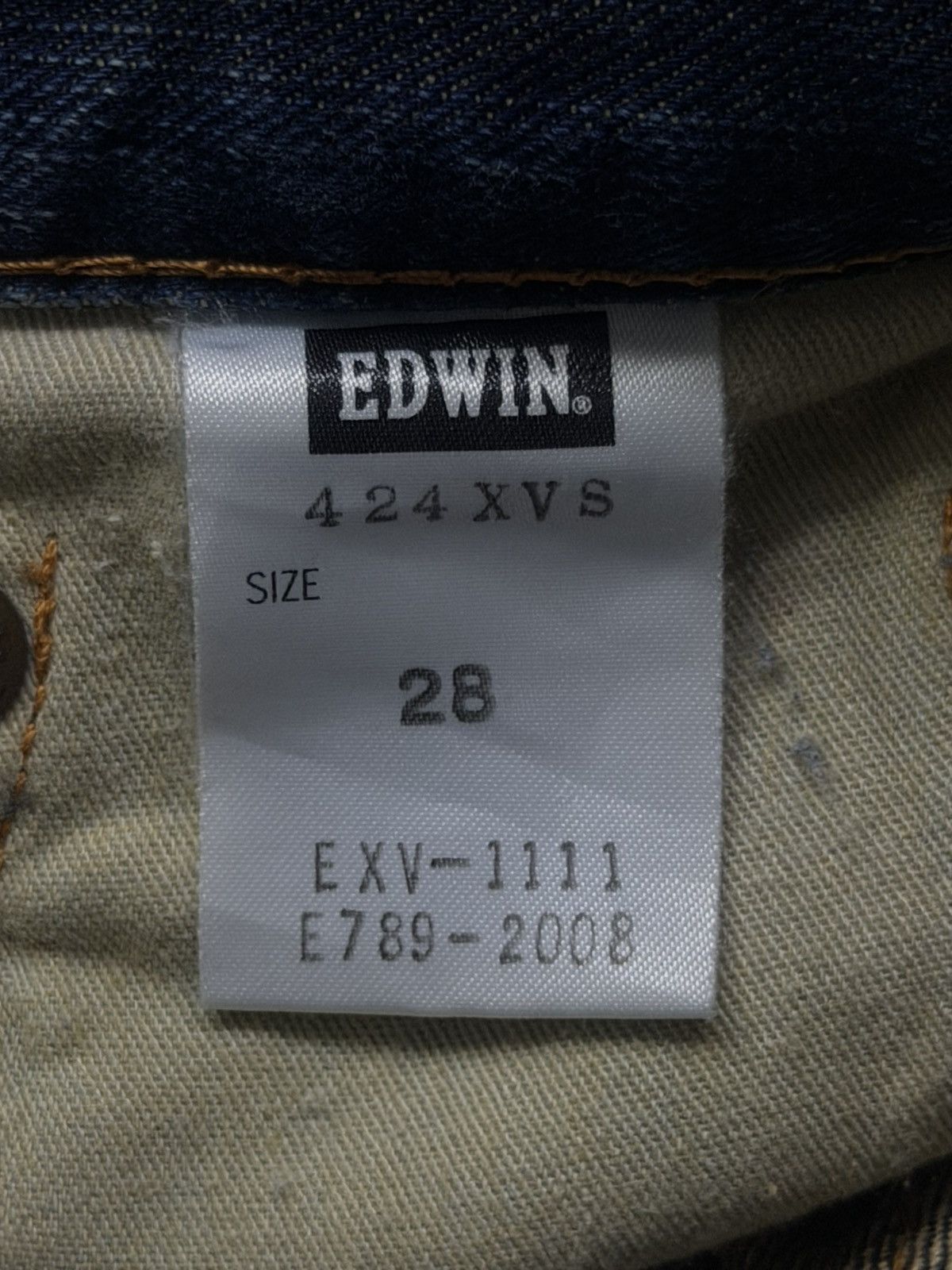 EDWIN 424XVS Vintage Japan Market Denim Jeans Y2K W30
