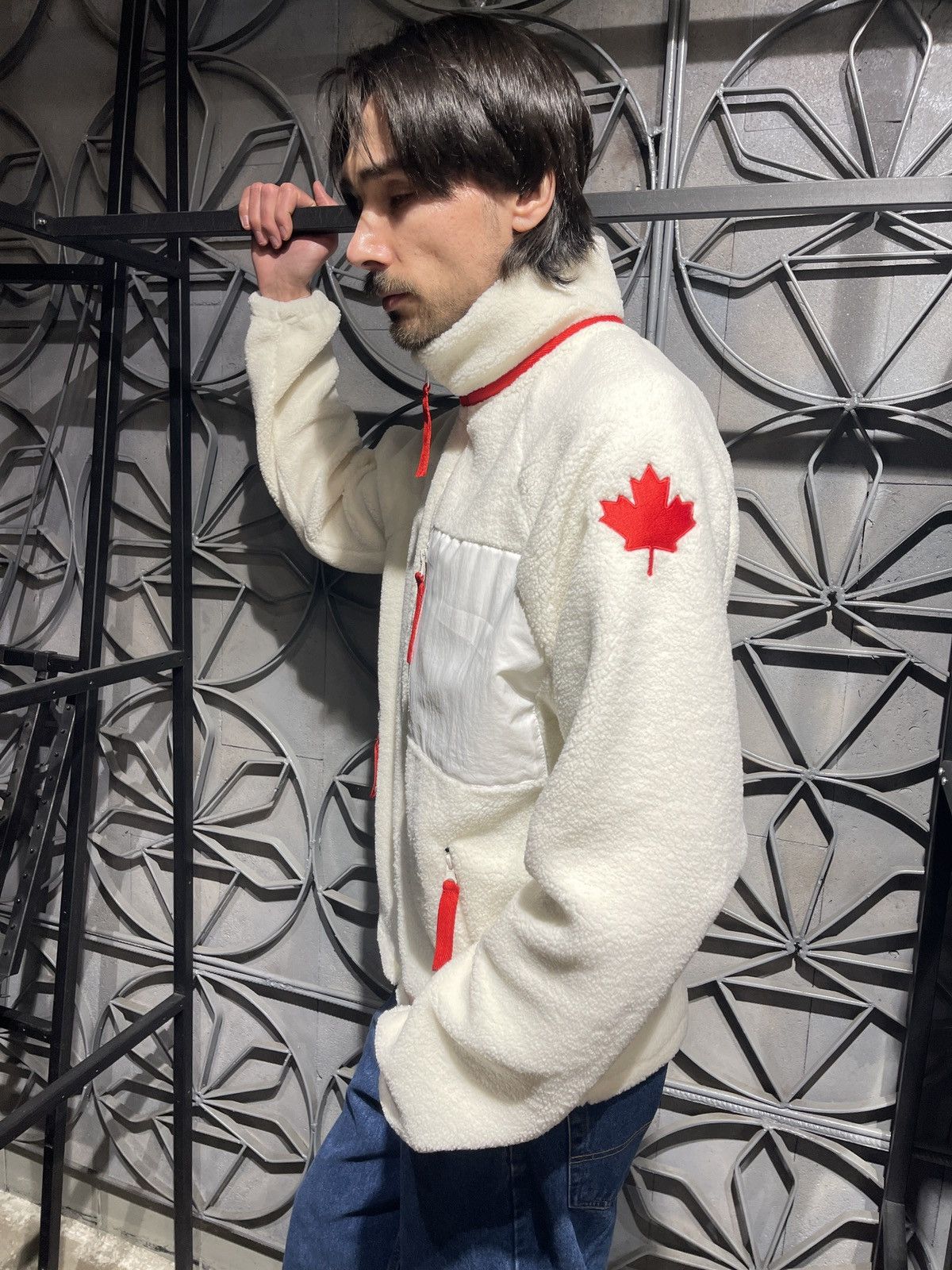 Other Heated Rivalry Maple Leaf Sherpa Jacket – Sewing Brothers Size US L / EU 52-54 / 3 - 5 Thumbnail