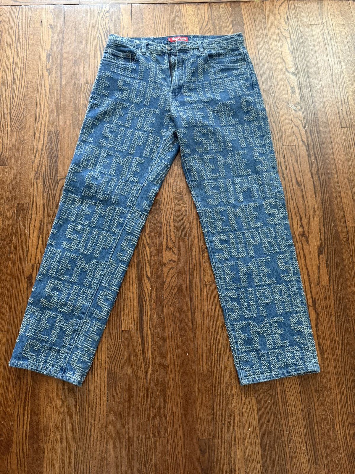 Supreme Supreme needle punch jeans Size US 32 / EU 48 - 1 Thumbnail