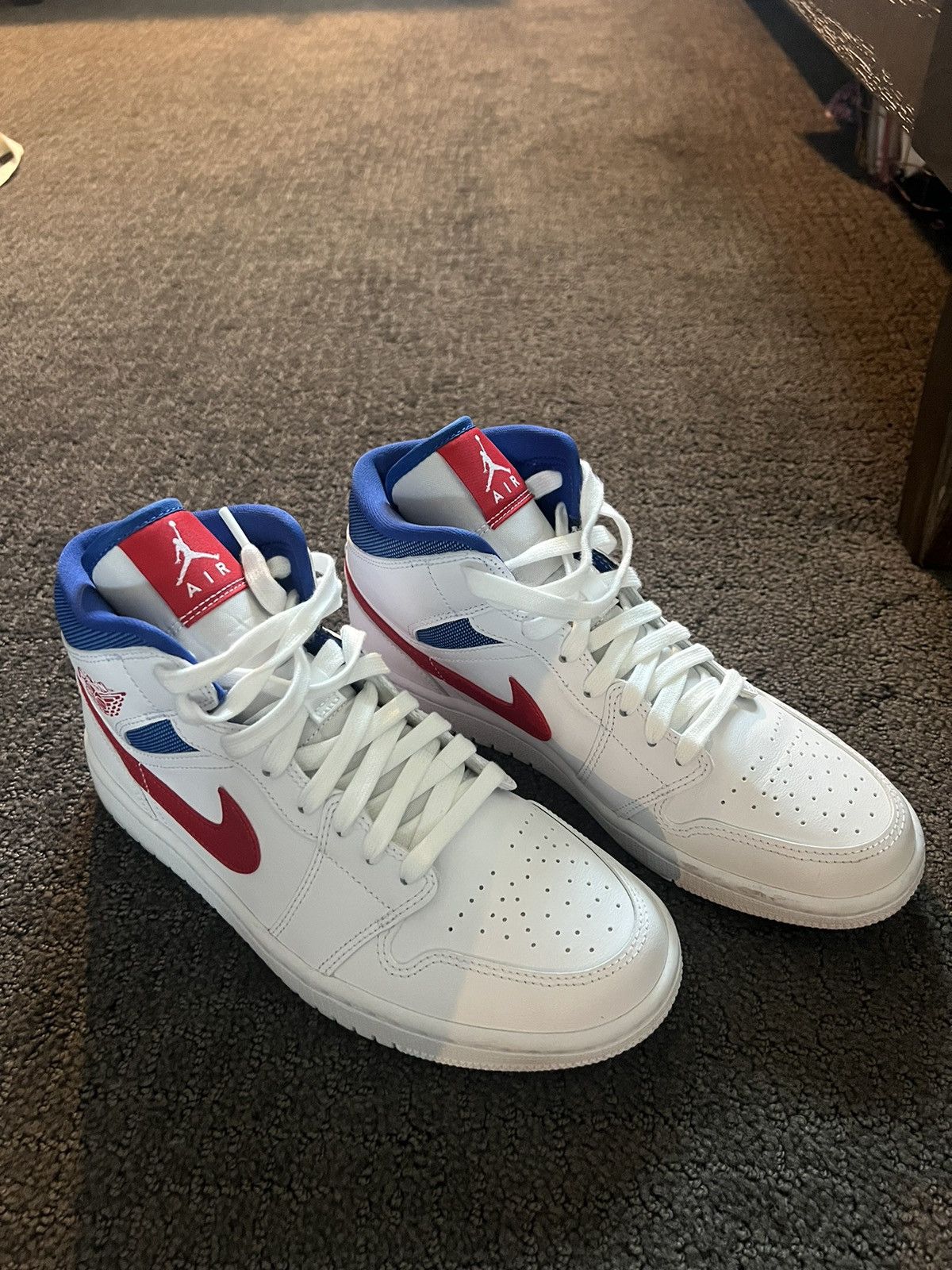 Red Royal Air Jordan Mid White Royal Royal Red Jordan Clearance