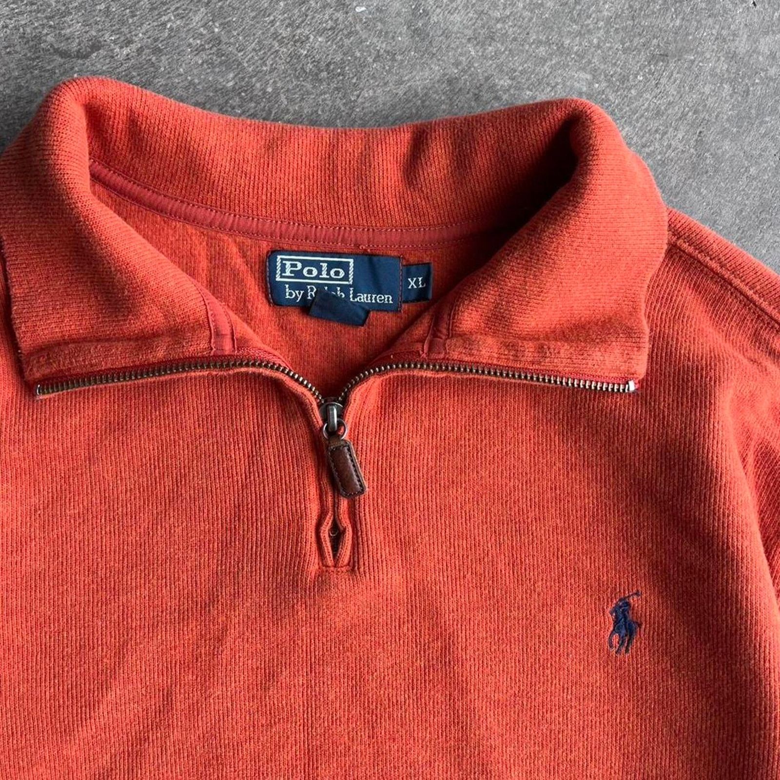 Polo Ralph Lauren 2000s polo ralph lauren orange quarter zip Size US XL / EU 56 / 4 - 3 Thumbnail