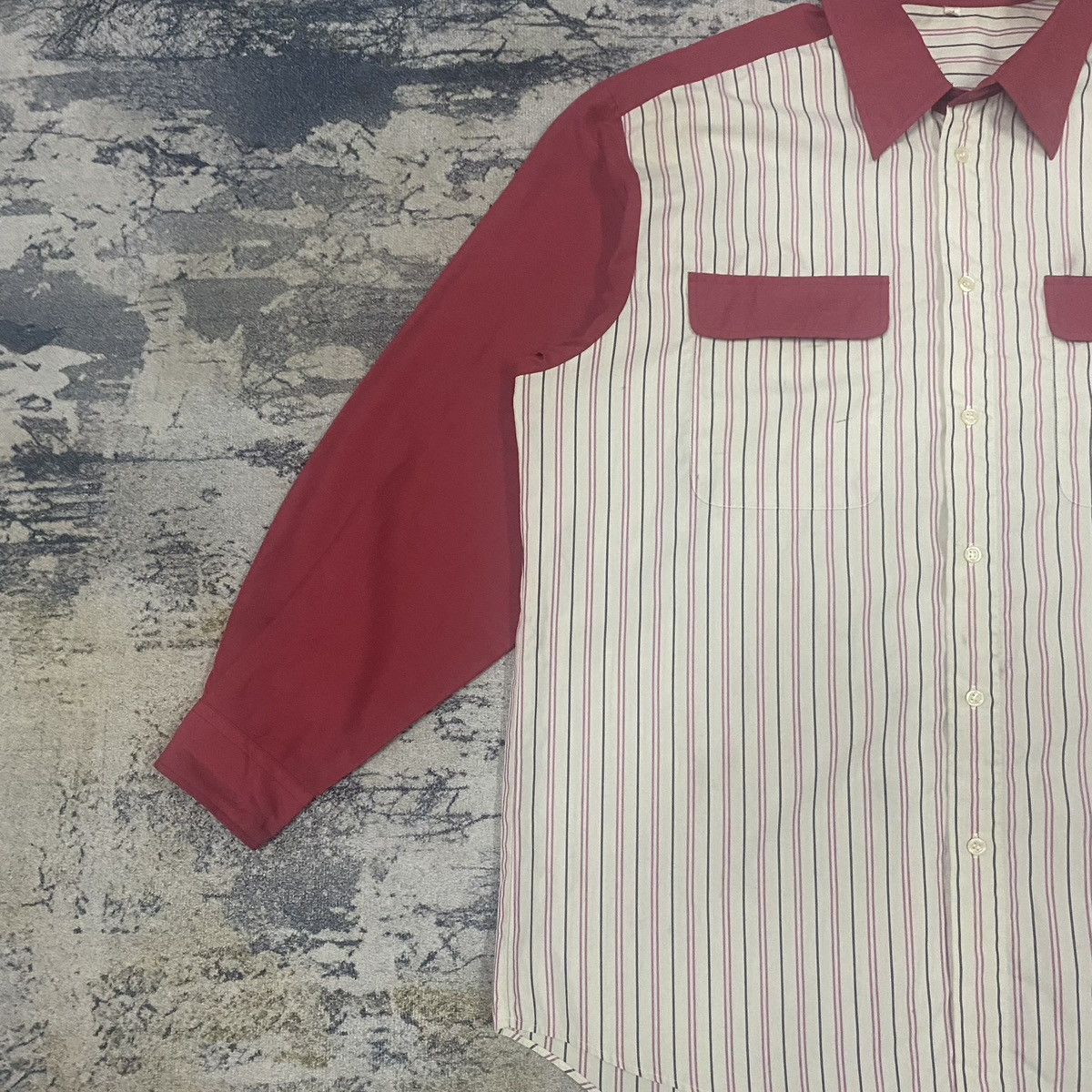 Japanese Brand × Vintage Vintage Eneos Racing Japan Stripes Button Up Flannel Size US XL / EU 56 / 4 - 6 Thumbnail