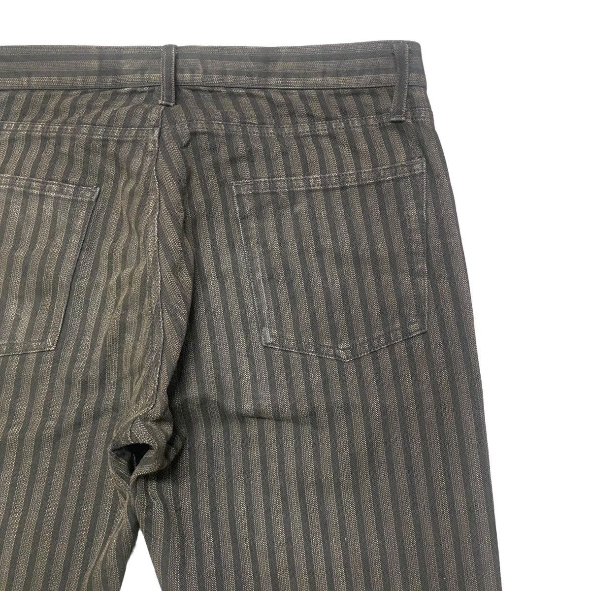 Japanese Brand RUPERT EDGE Striped Brown Flare Jeans Size US 32 / EU 48 - 11 Thumbnail
