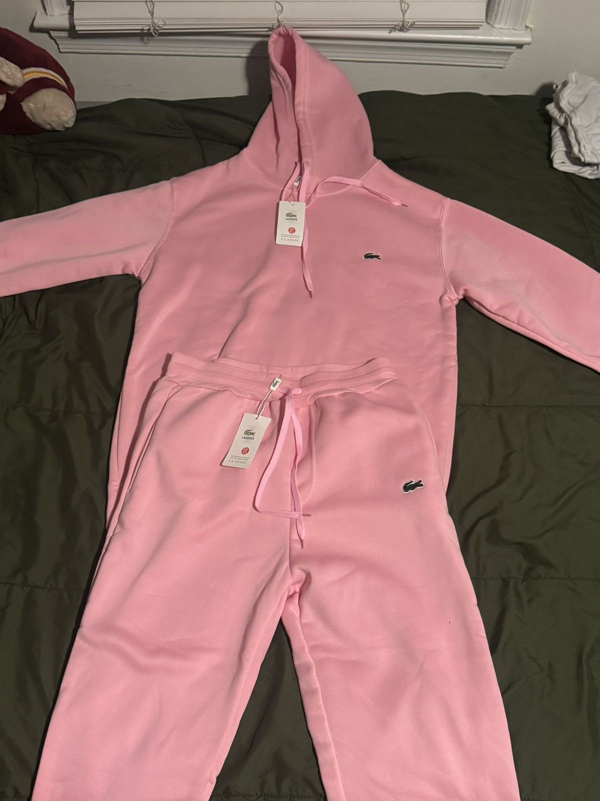 Lacoste Pink Lacoste Fleece Set Size US XL / EU 56 / 4 - 1 Thumbnail