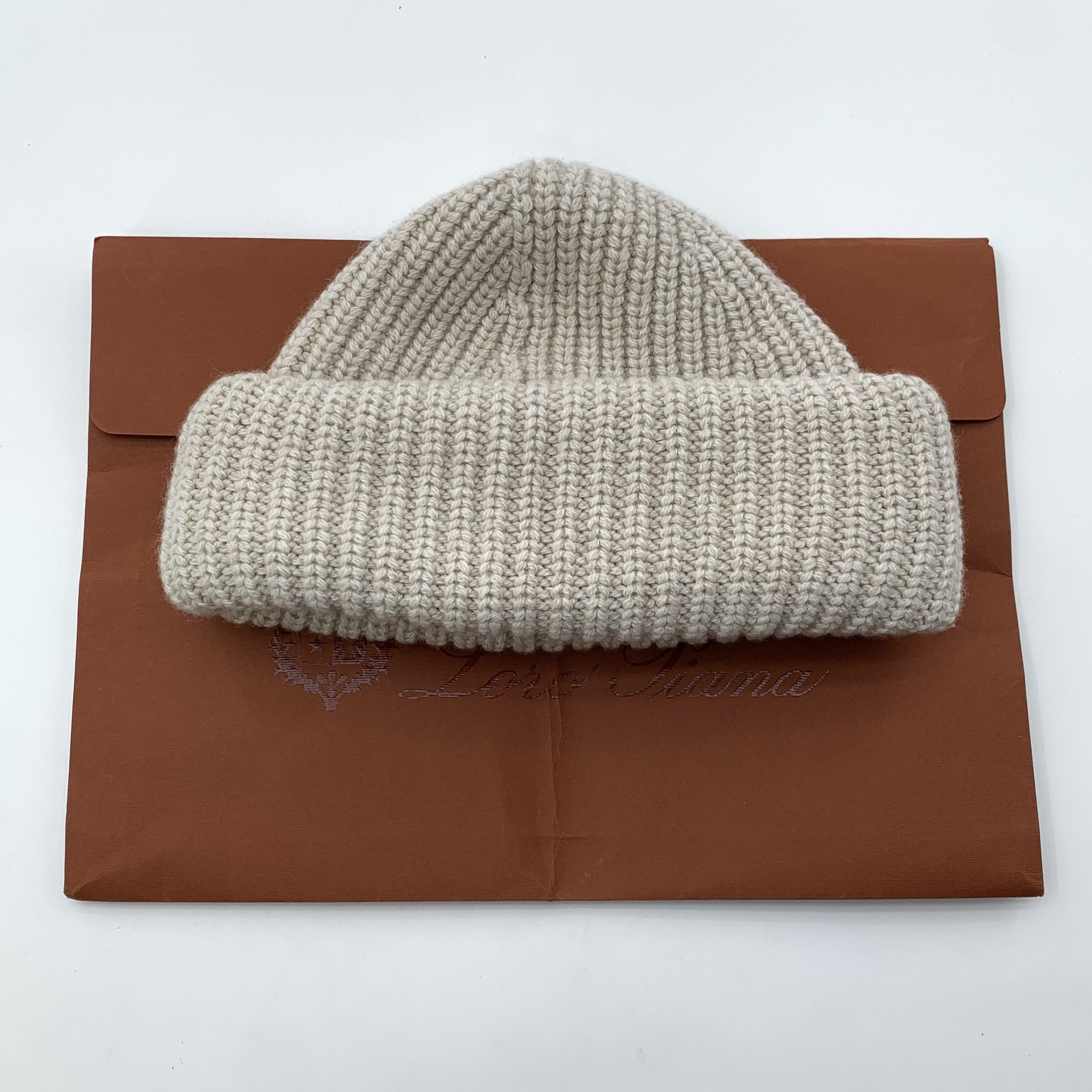 Loro Piana Loro Piana Cashmere Beanie Khaki (M) Size ONE SIZE - 9 Thumbnail