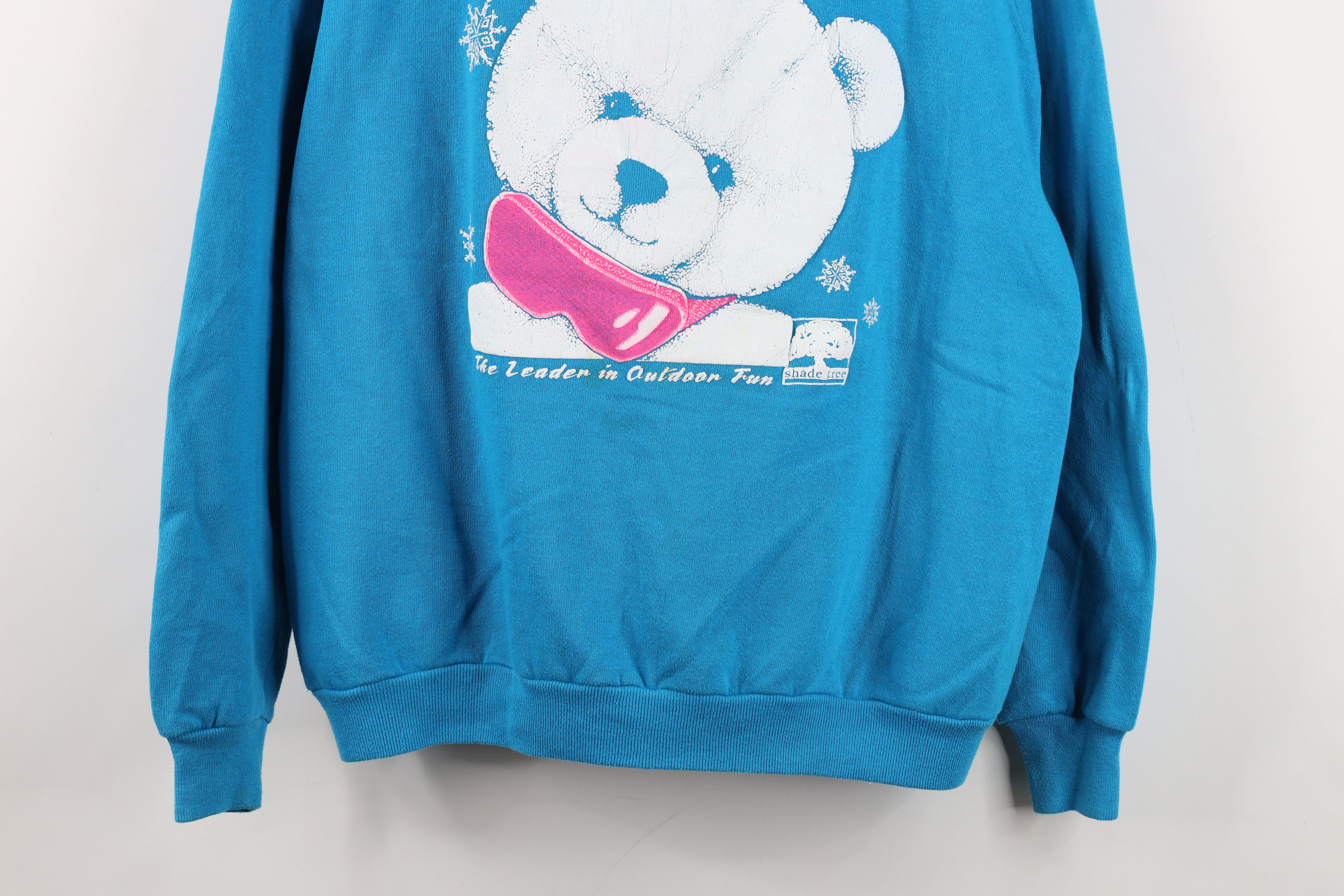Vintage Vintage 90s Streetwear Ski Snowboard Bear Sweatshirt USA Size XL / US 12-14 / IT 48-50 - 3 Thumbnail