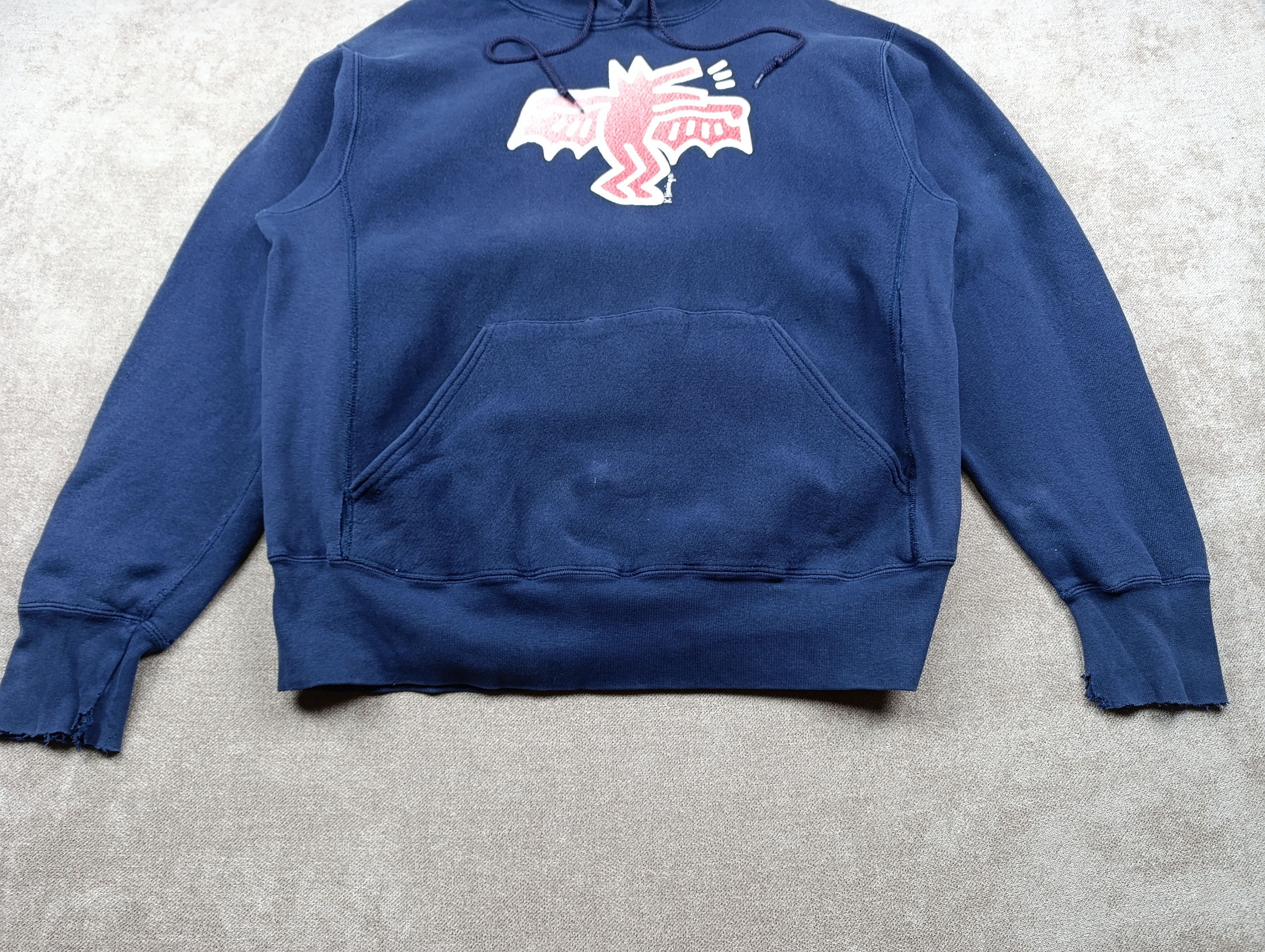 Keith Haring VINTAGE LEE JEANS KEITH HARING HOODIE BAT DOG MADE IN USA Size US L / EU 52-54 / 3 - 3 Thumbnail
